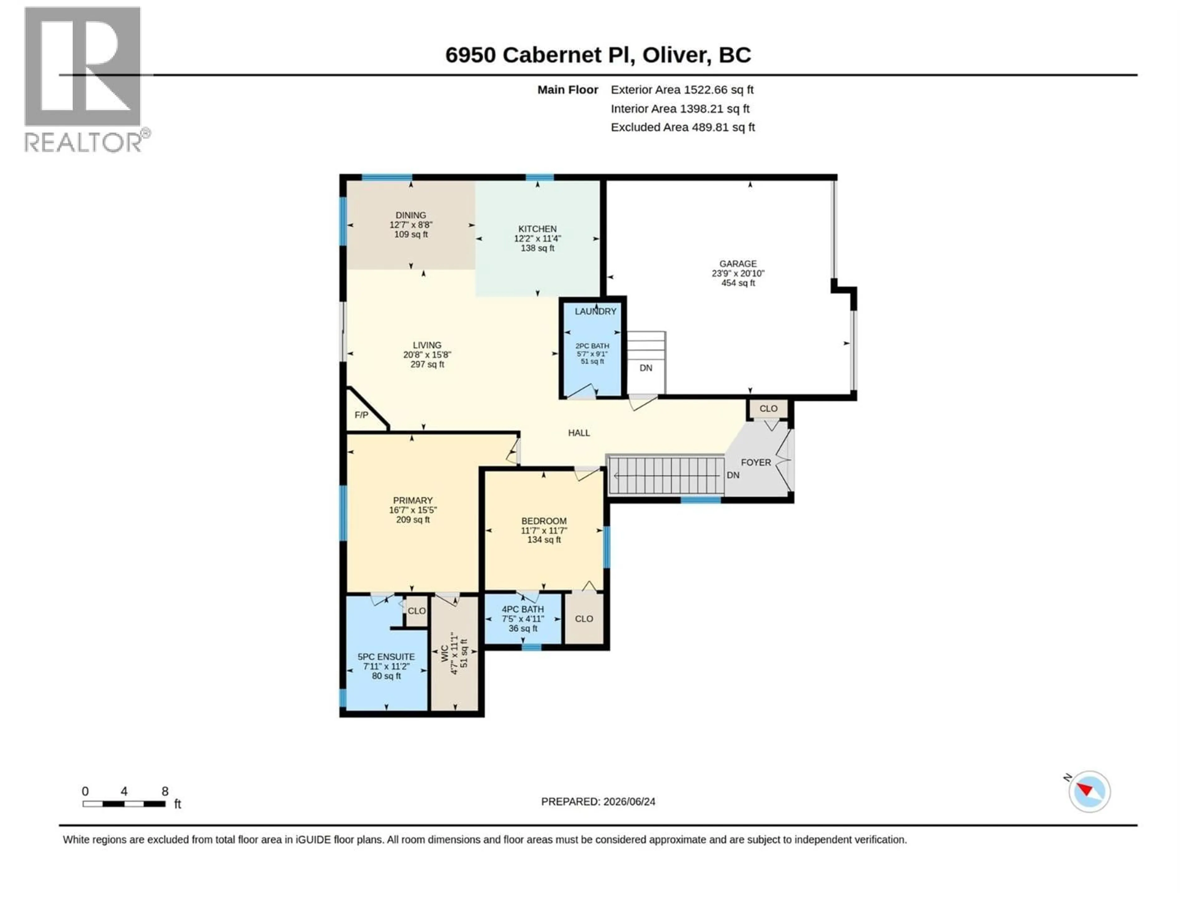 Floor plan for 6950 CABERNET PLACE, Oliver British Columbia V0H1T4