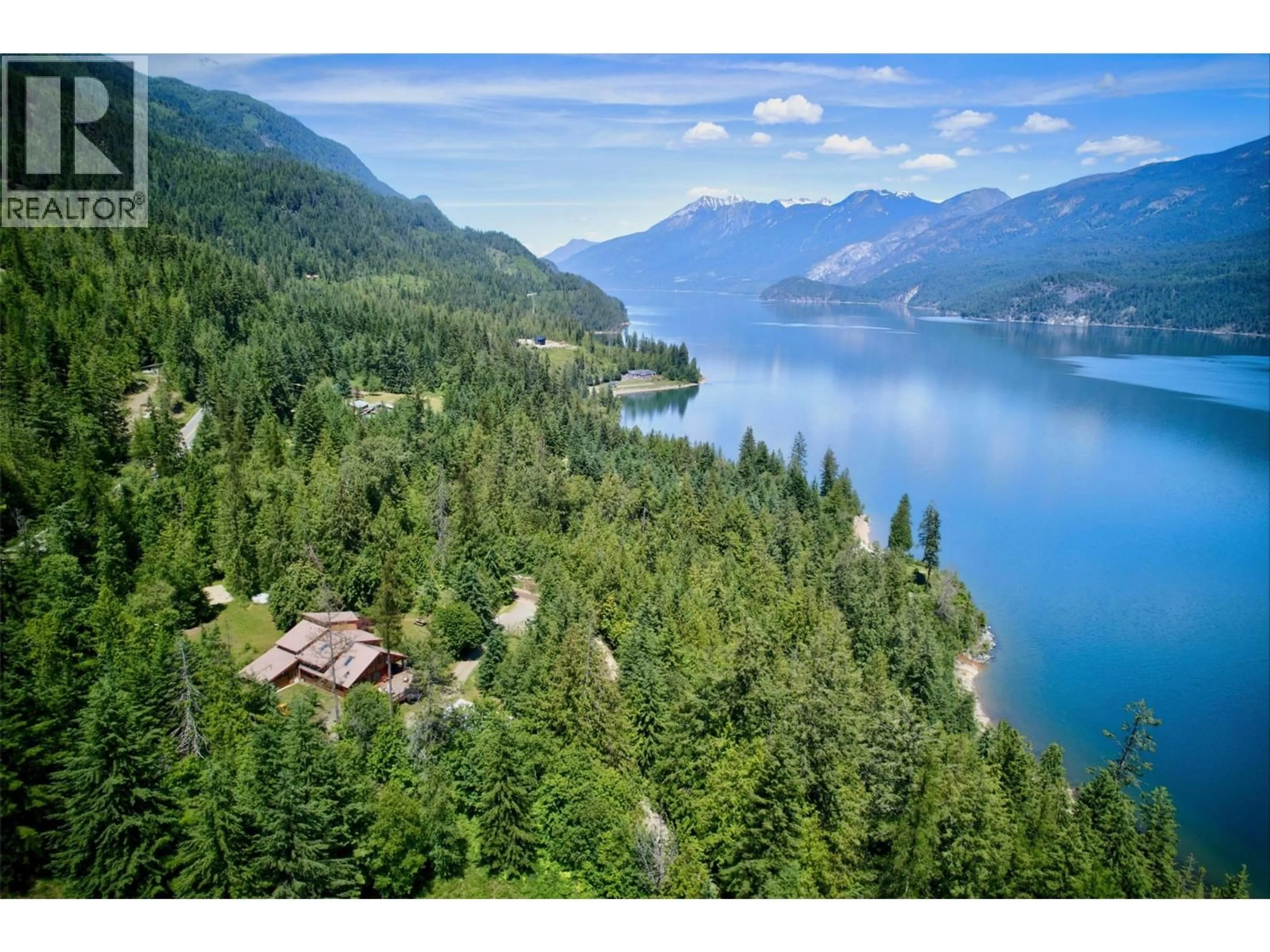A pic from outside/outdoor area/front of a property/back of a property/a pic from drone, water/lake/river/ocean view for 9413 SHUTTY BENCH ROAD, Kaslo British Columbia V0G1M0