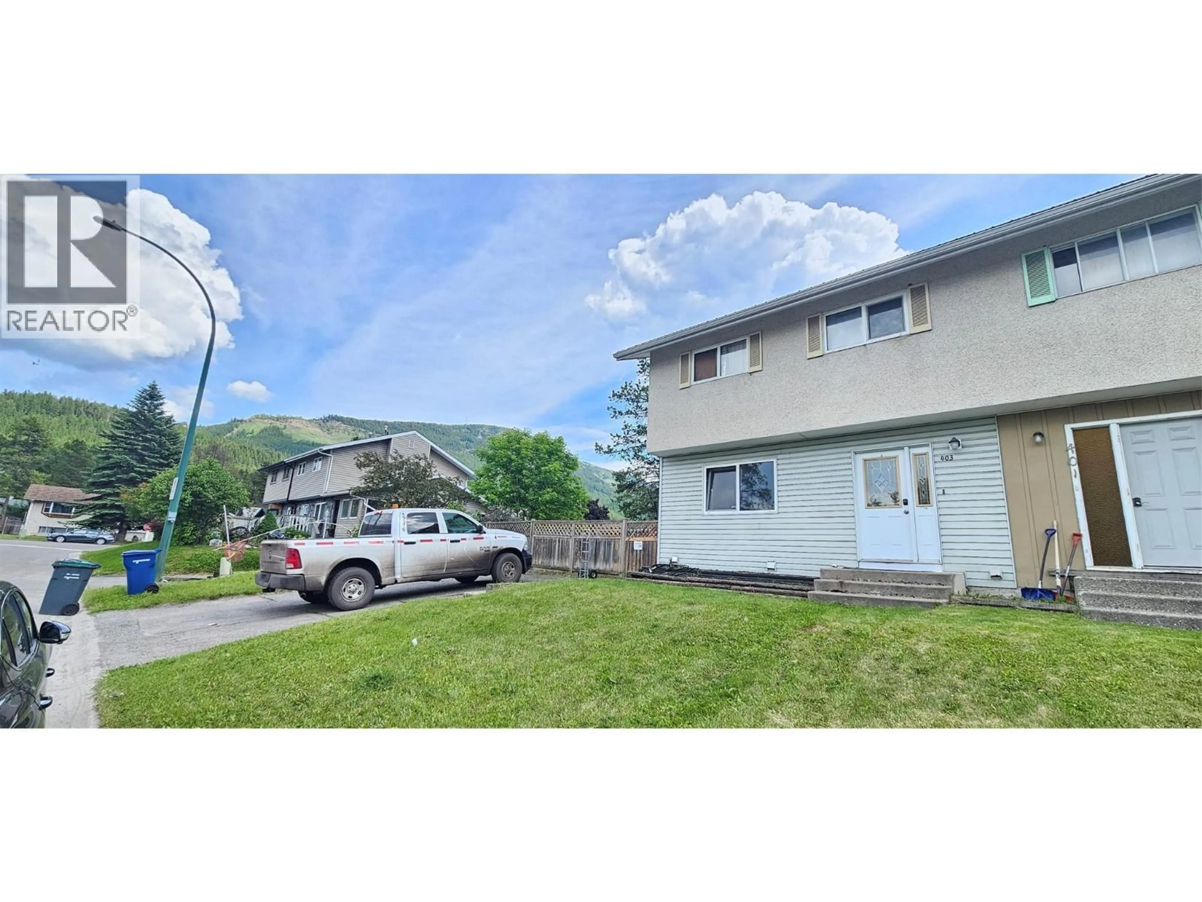 A pic from outside/outdoor area/front of a property/back of a property/a pic from drone, street for 403 BALSAM STREET, Sparwood British Columbia V0B2G0