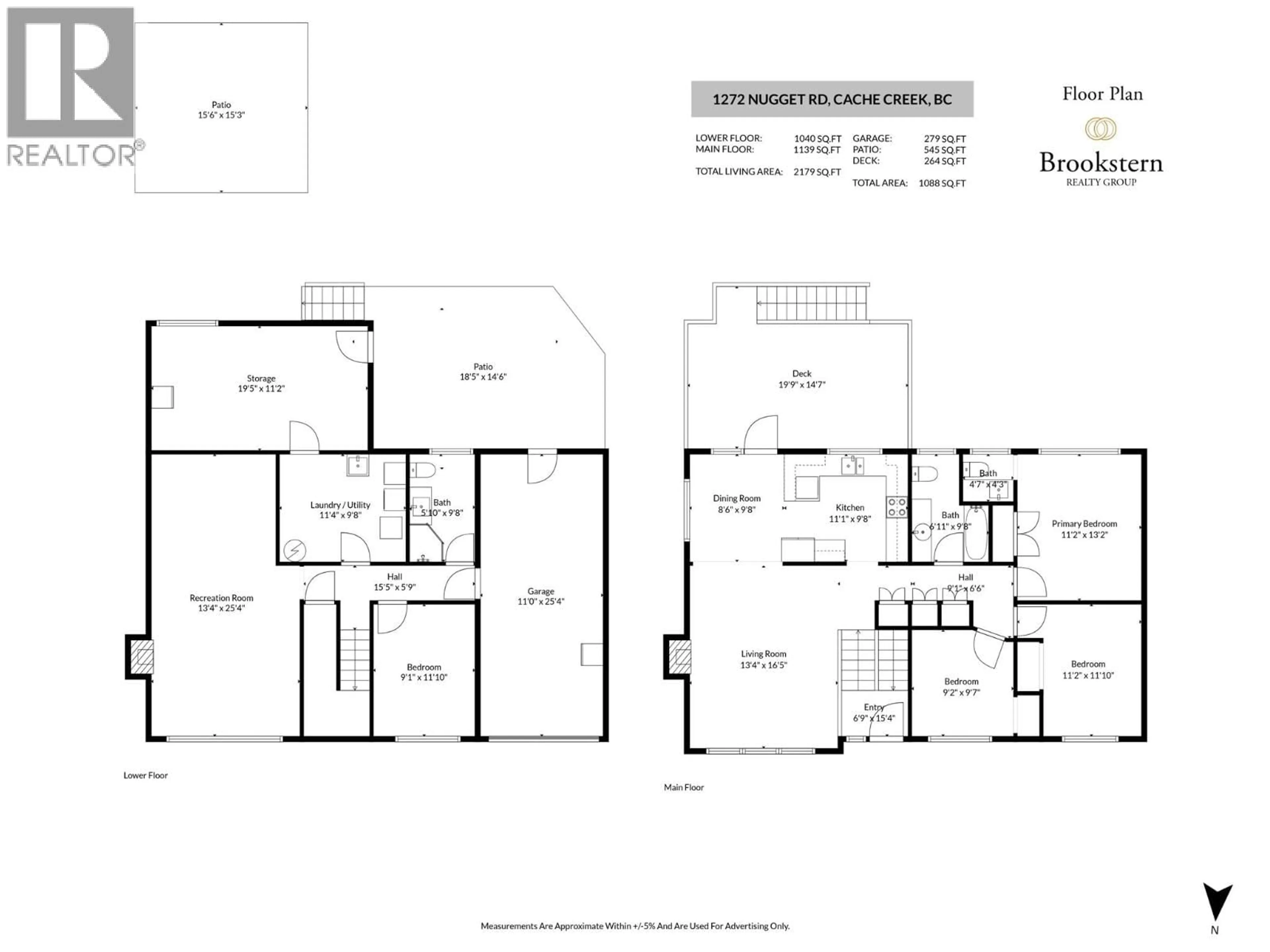 Floor plan for 1272 NUGGET ROAD, Cache Creek British Columbia V0K1H0