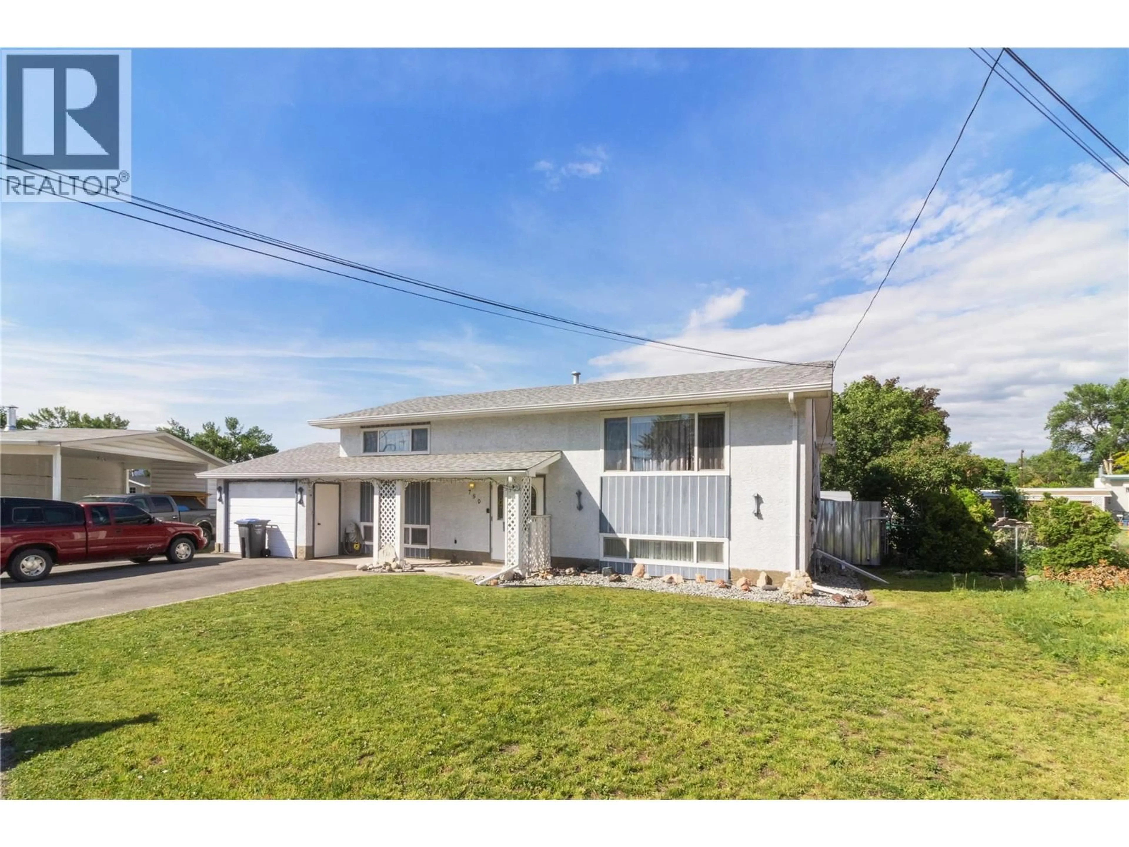 A pic from outside/outdoor area/front of a property/back of a property/a pic from drone, street for 750 FALKIRK ROAD, Kelowna British Columbia V1X1R1