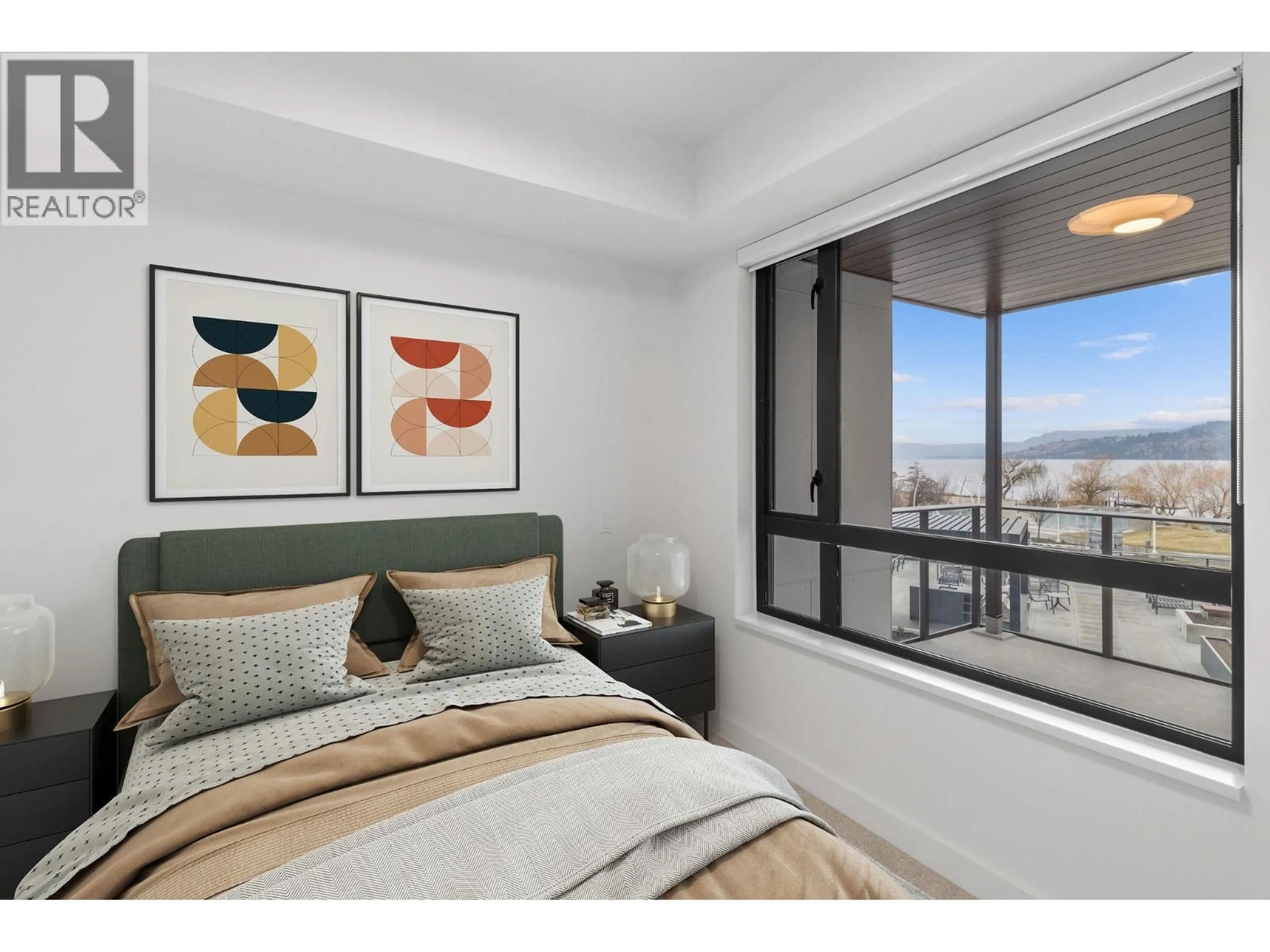 Bedroom with bed, unknown for 213 - 3051 ABBOTT STREET, Kelowna British Columbia V1P0P1