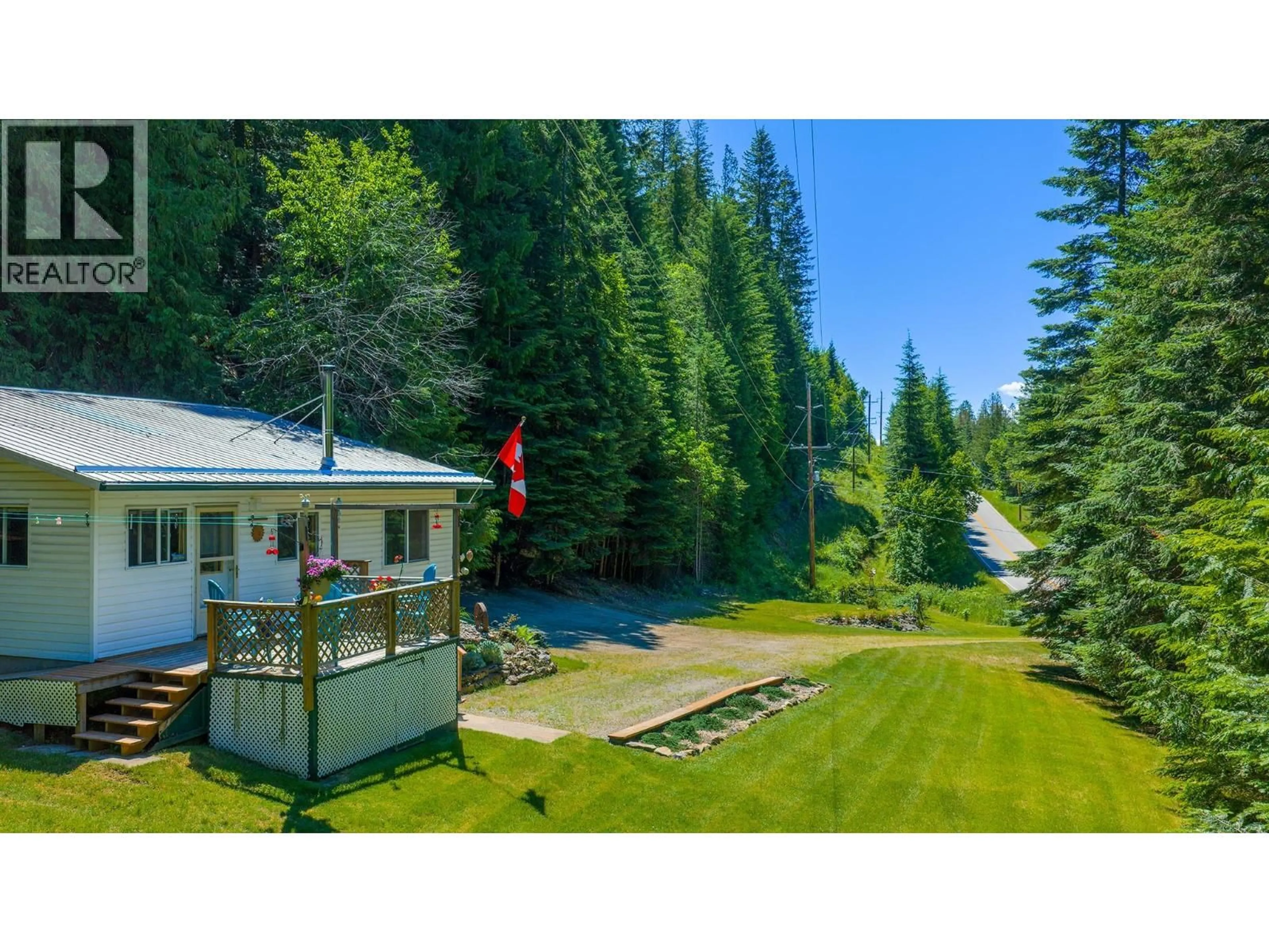A pic from outside/outdoor area/front of a property/back of a property/a pic from drone, unknown for 12806 3A HIGHWAY, Boswell British Columbia V0B1A0