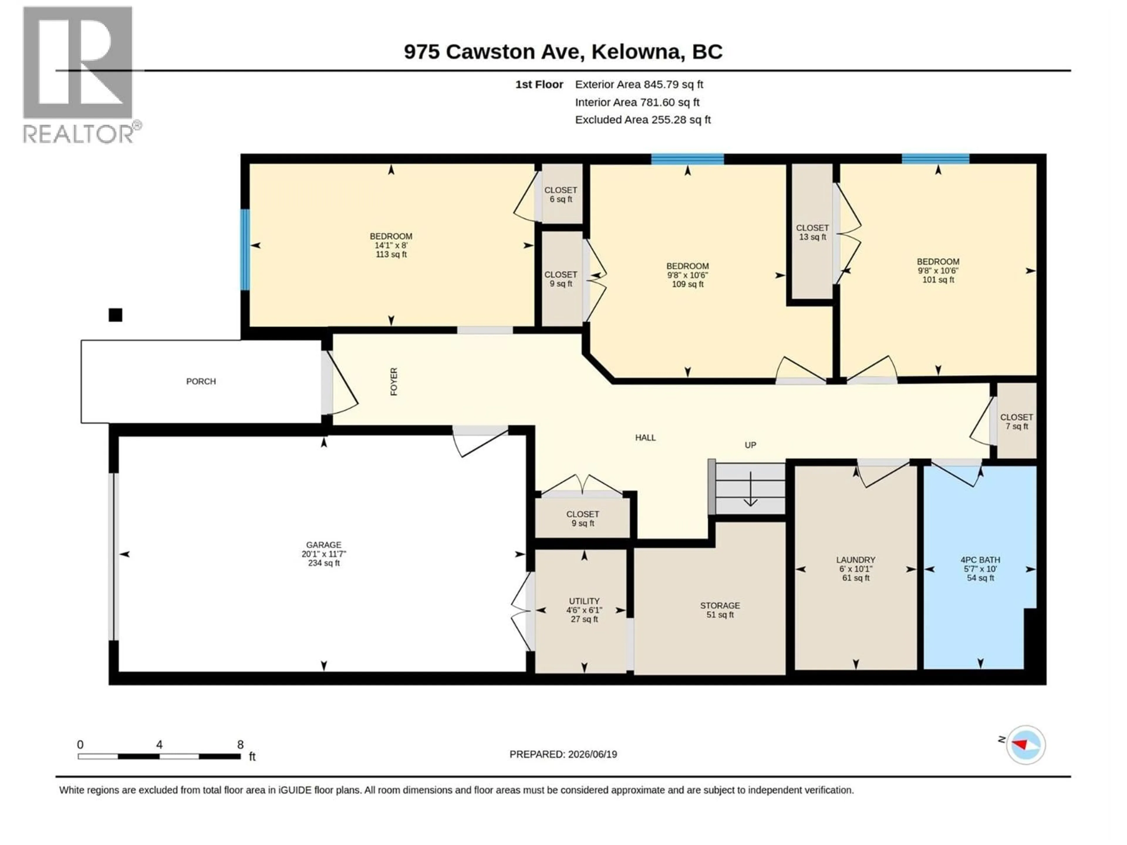 Floor plan for 975 CAWSTON AVENUE, Kelowna British Columbia V1Y0E3