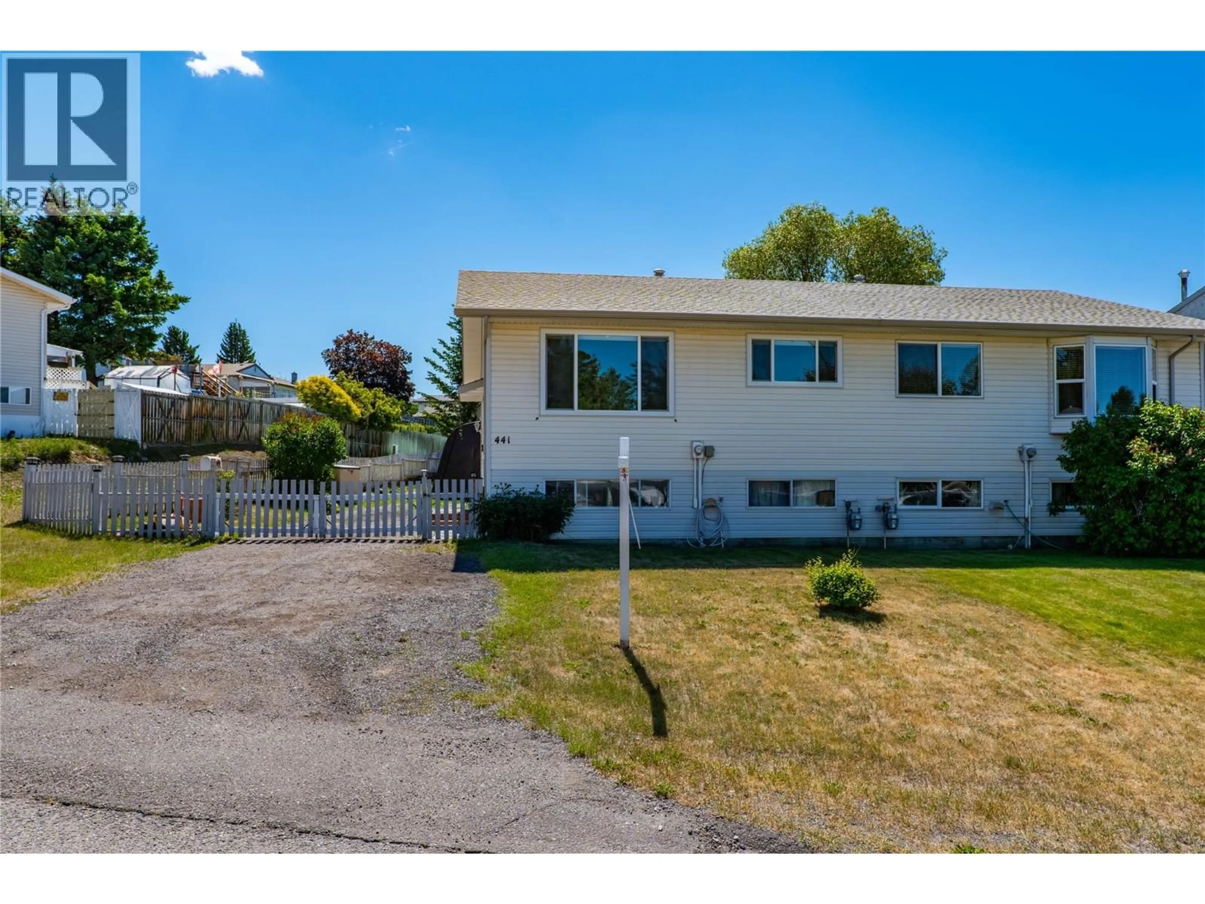 A pic from outside/outdoor area/front of a property/back of a property/a pic from drone, street for 441 OPAL DRIVE, Logan Lake British Columbia V0K1W0