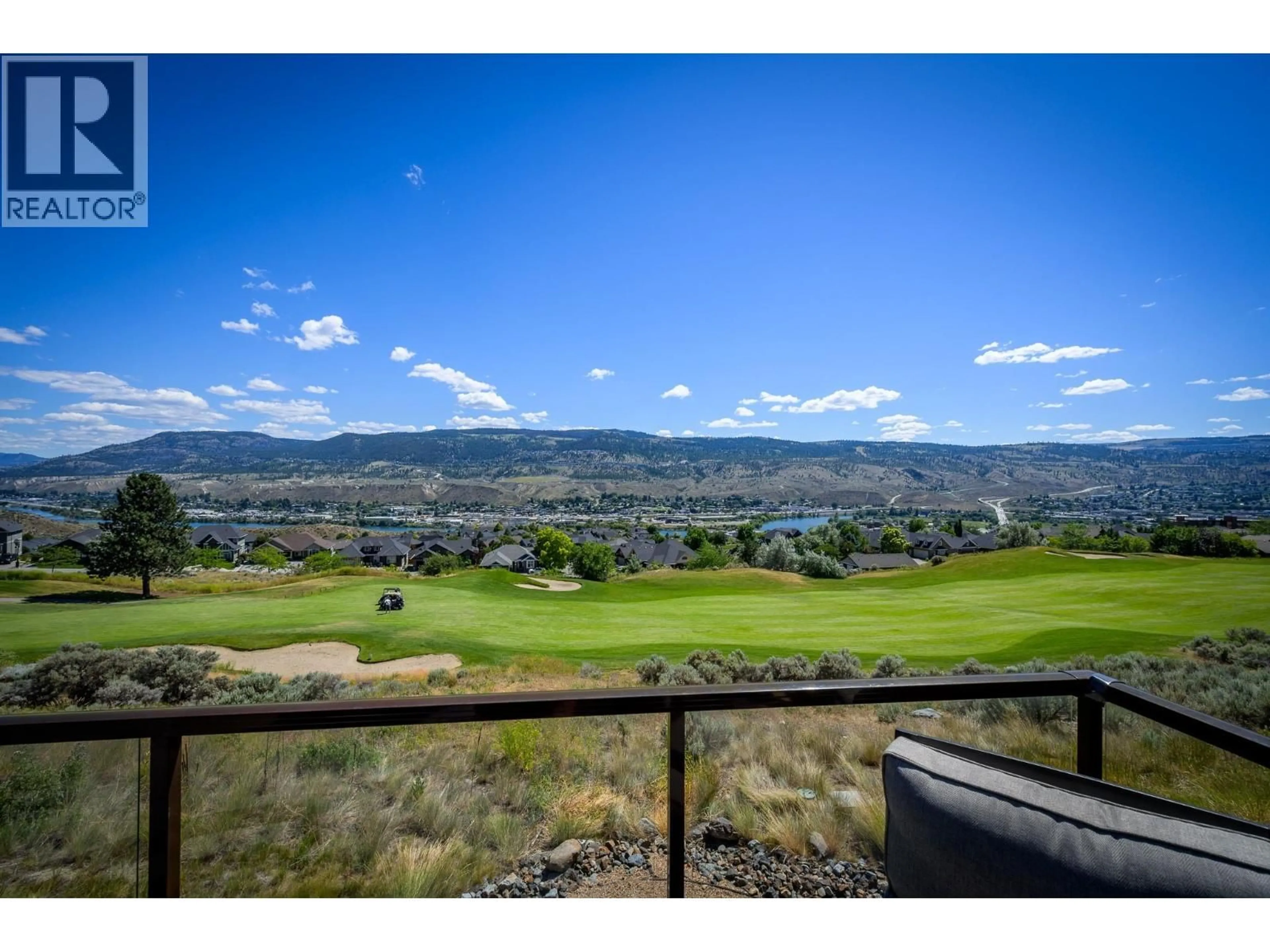 A pic from outside/outdoor area/front of a property/back of a property/a pic from drone, mountain view for 144 BELMONTE WAY, Kamloops British Columbia V2H0C6