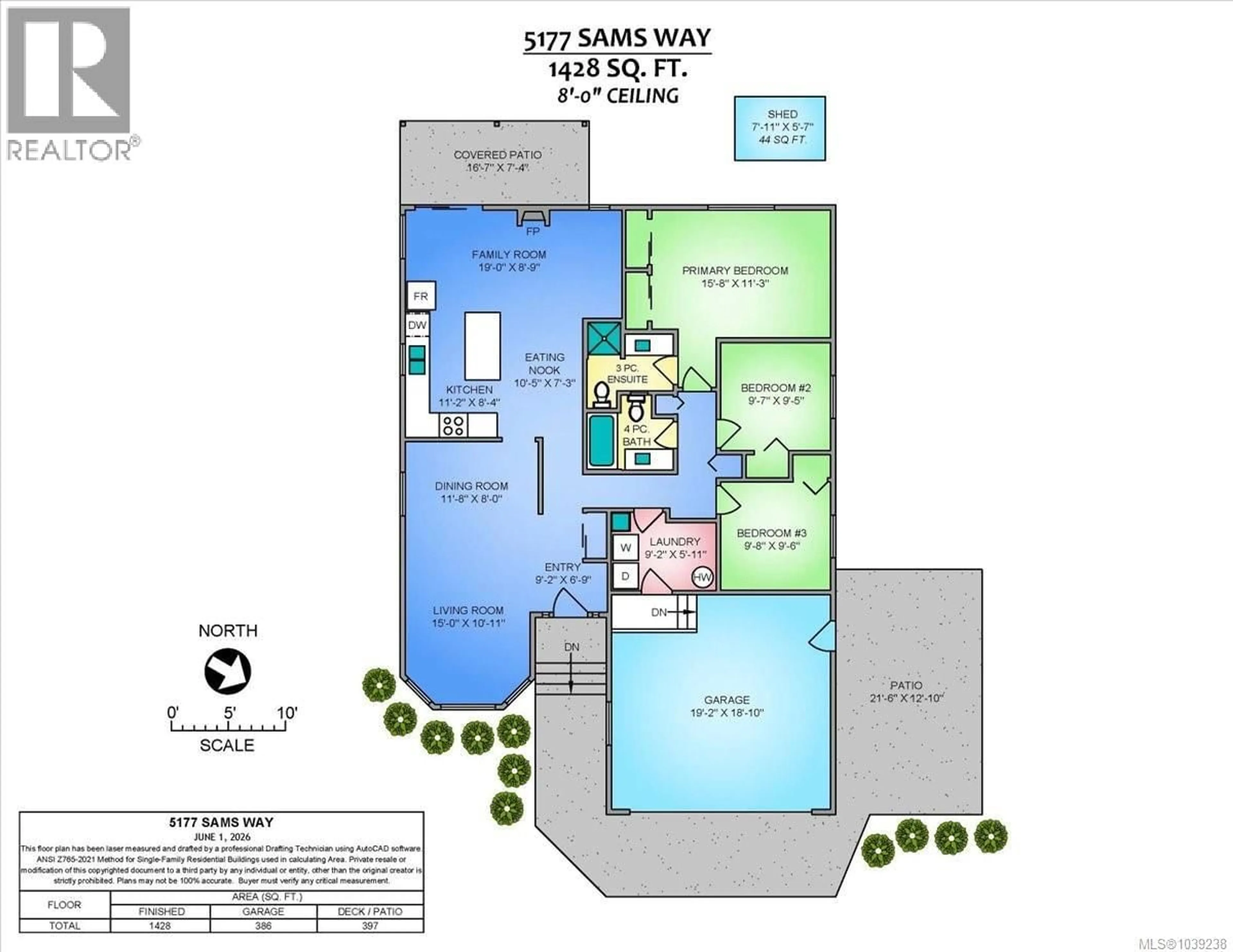 Floor plan for 5177 SAM'S WAY, Nanaimo British Columbia V9T6C4