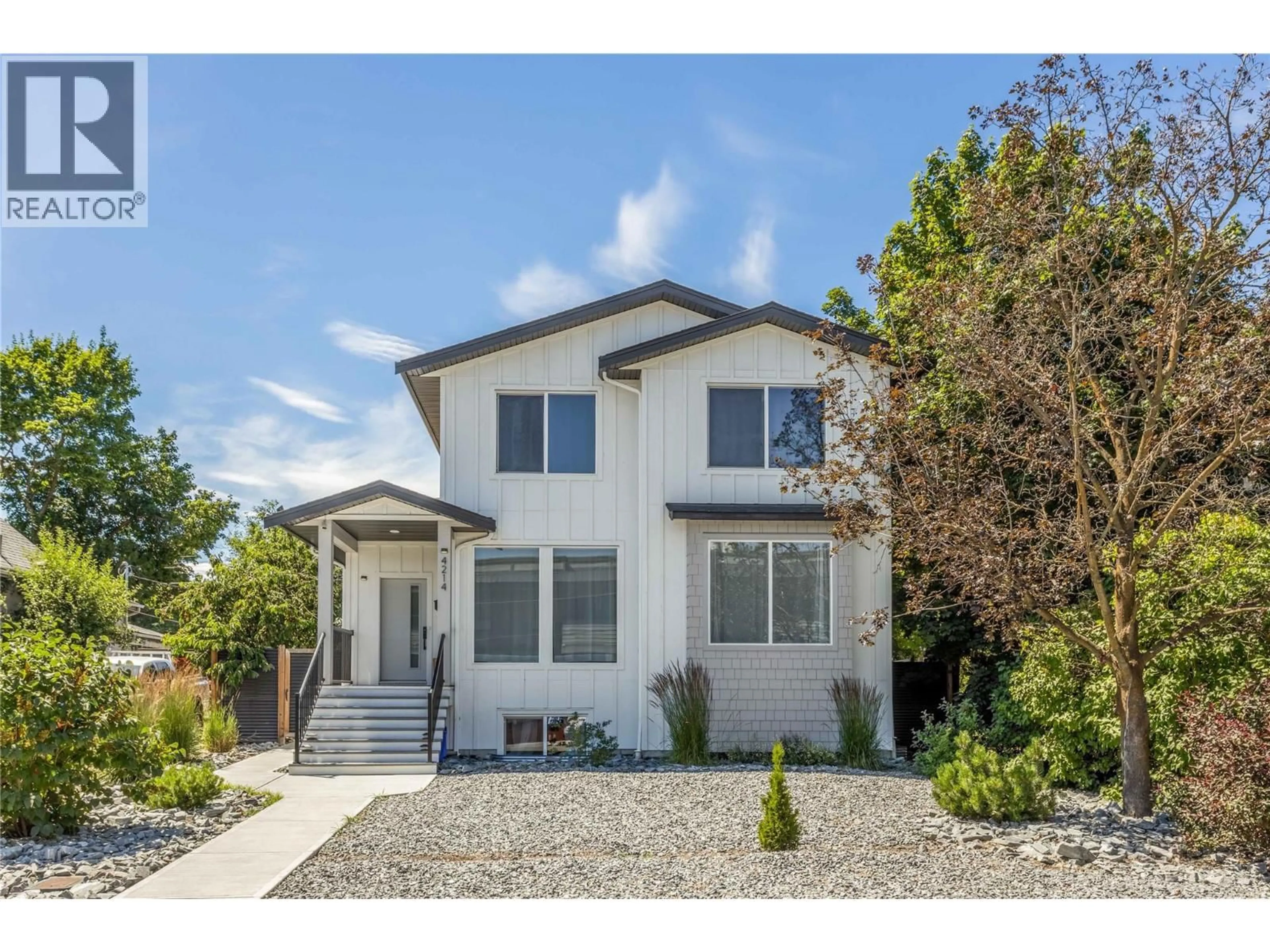 Home with vinyl exterior material, street for 4214 33 STREET, Vernon British Columbia V1T5V1