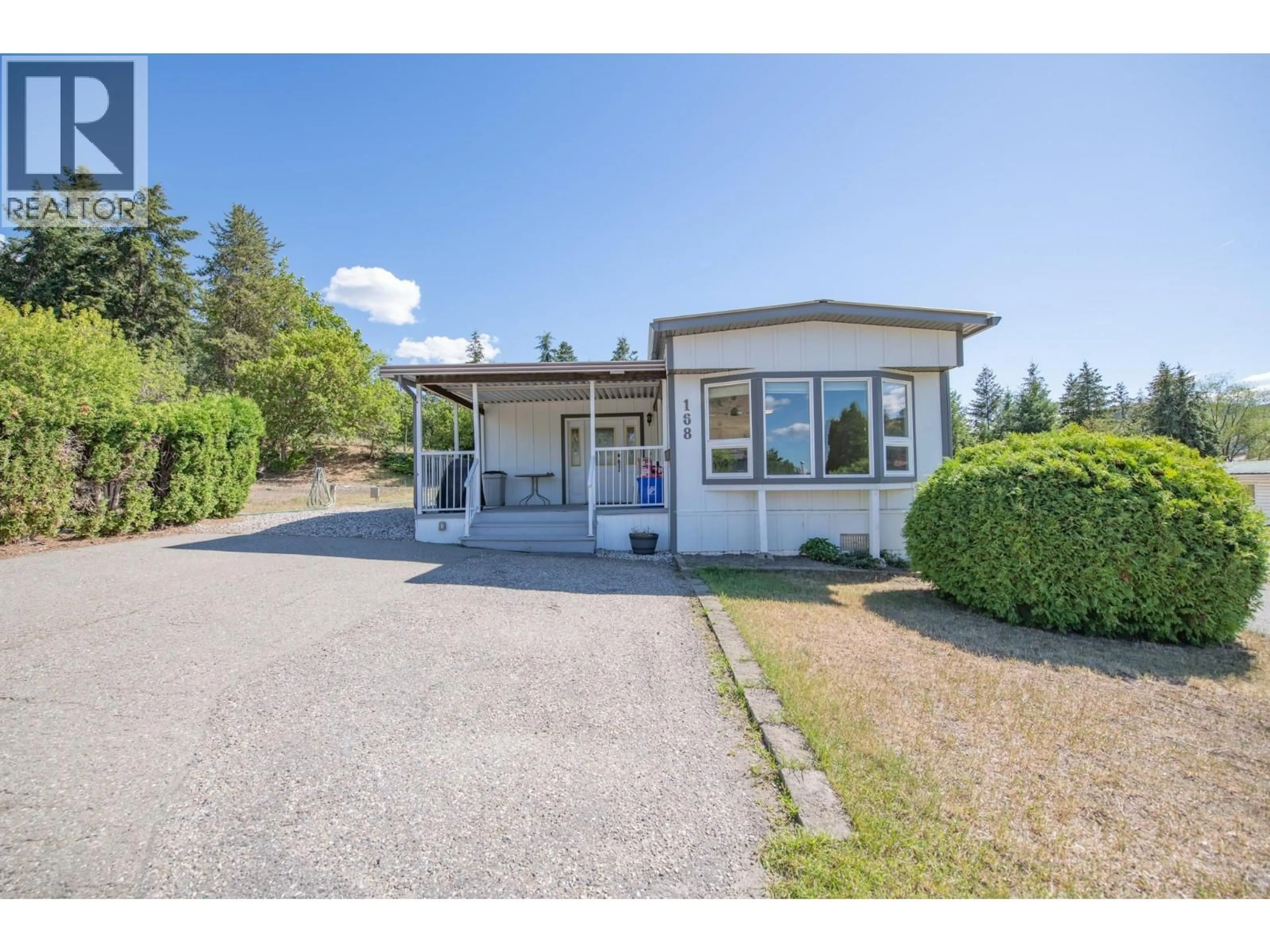 A pic from outside/outdoor area/front of a property/back of a property/a pic from drone, unknown for 168 - 15401 KALAMALKA ROAD, Coldstream British Columbia V1B1Z3
