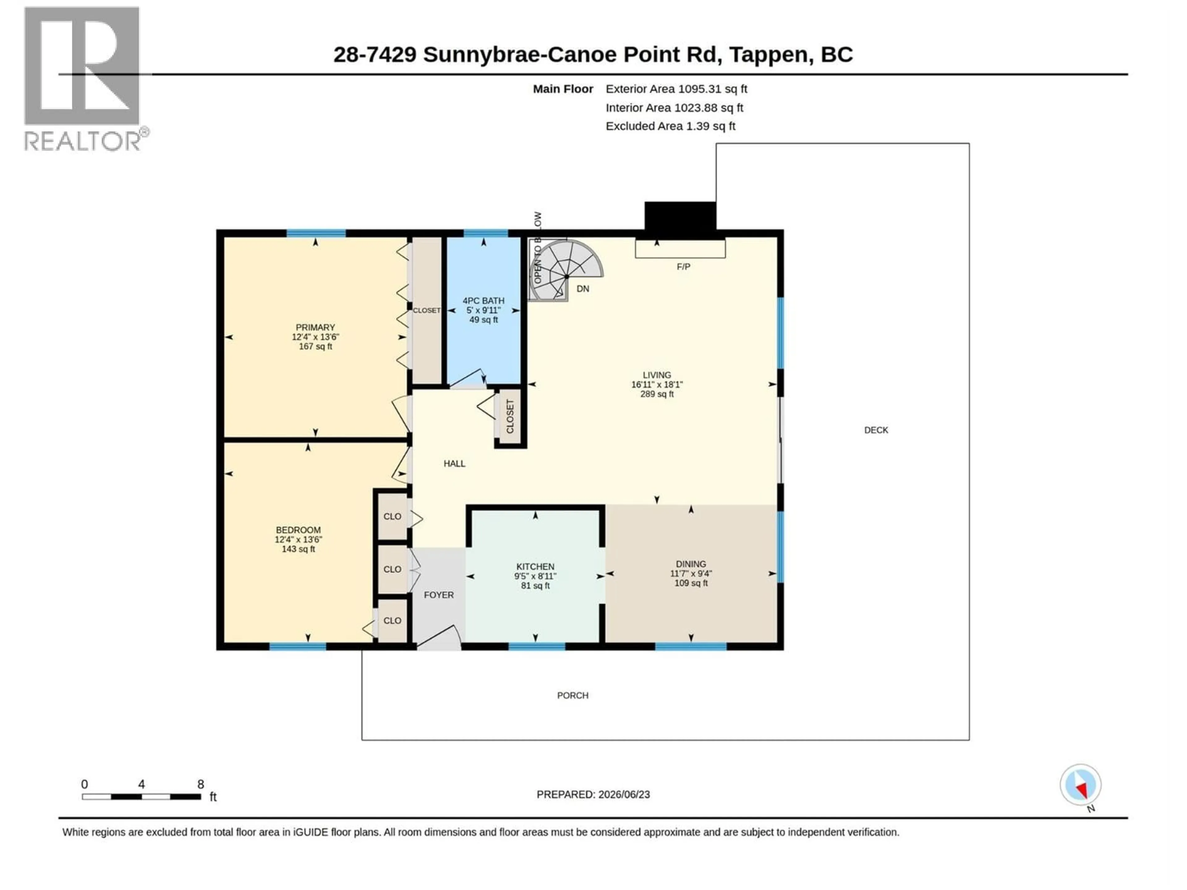 Floor plan for 28 - 7429 SUNNYBRAE CANOE POINT ROAD, Tappen British Columbia V0E2X1