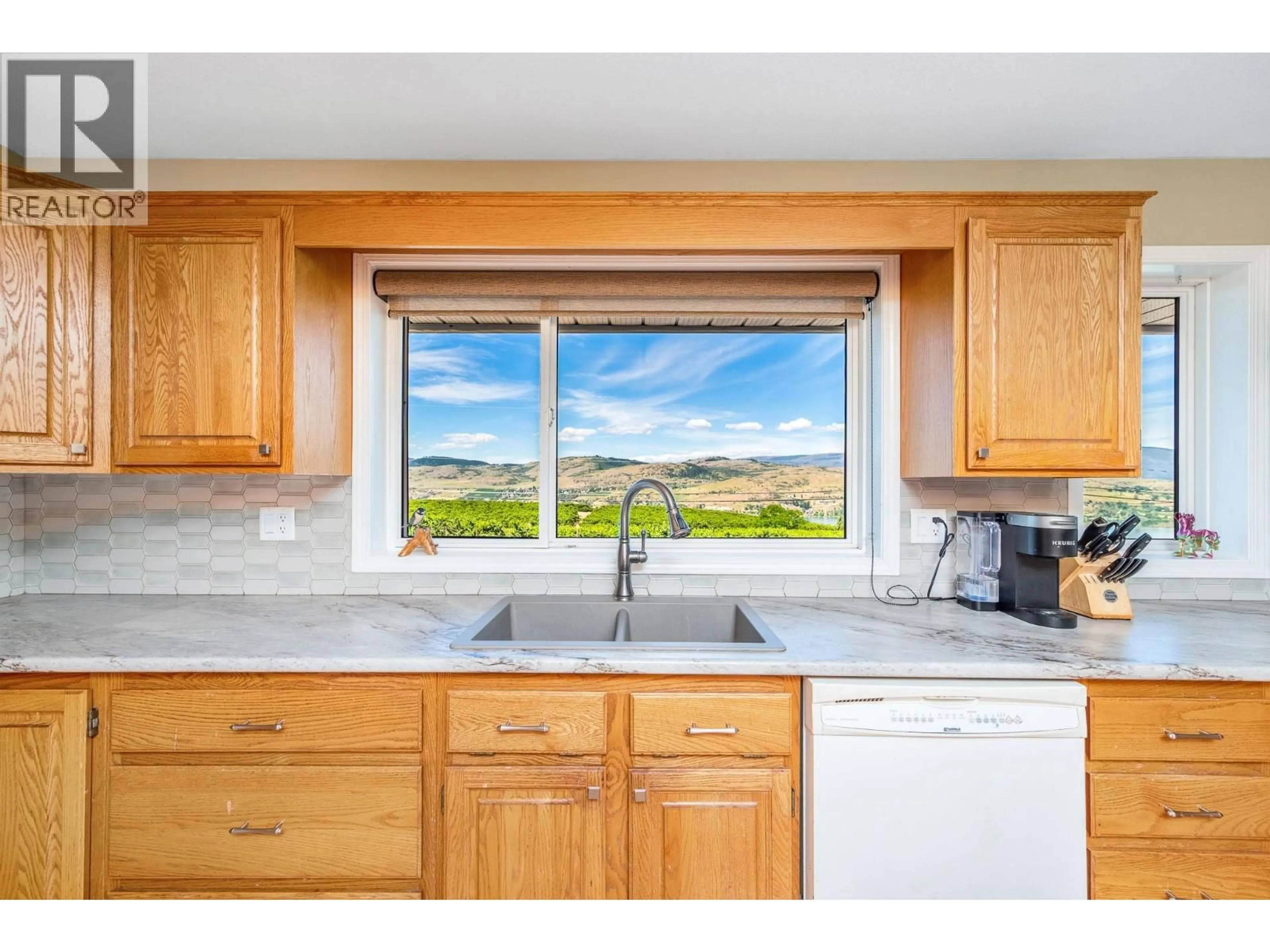 Standard kitchen, ceramic/tile floor for 6717 HERRY ROAD, Vernon British Columbia V1B3T4