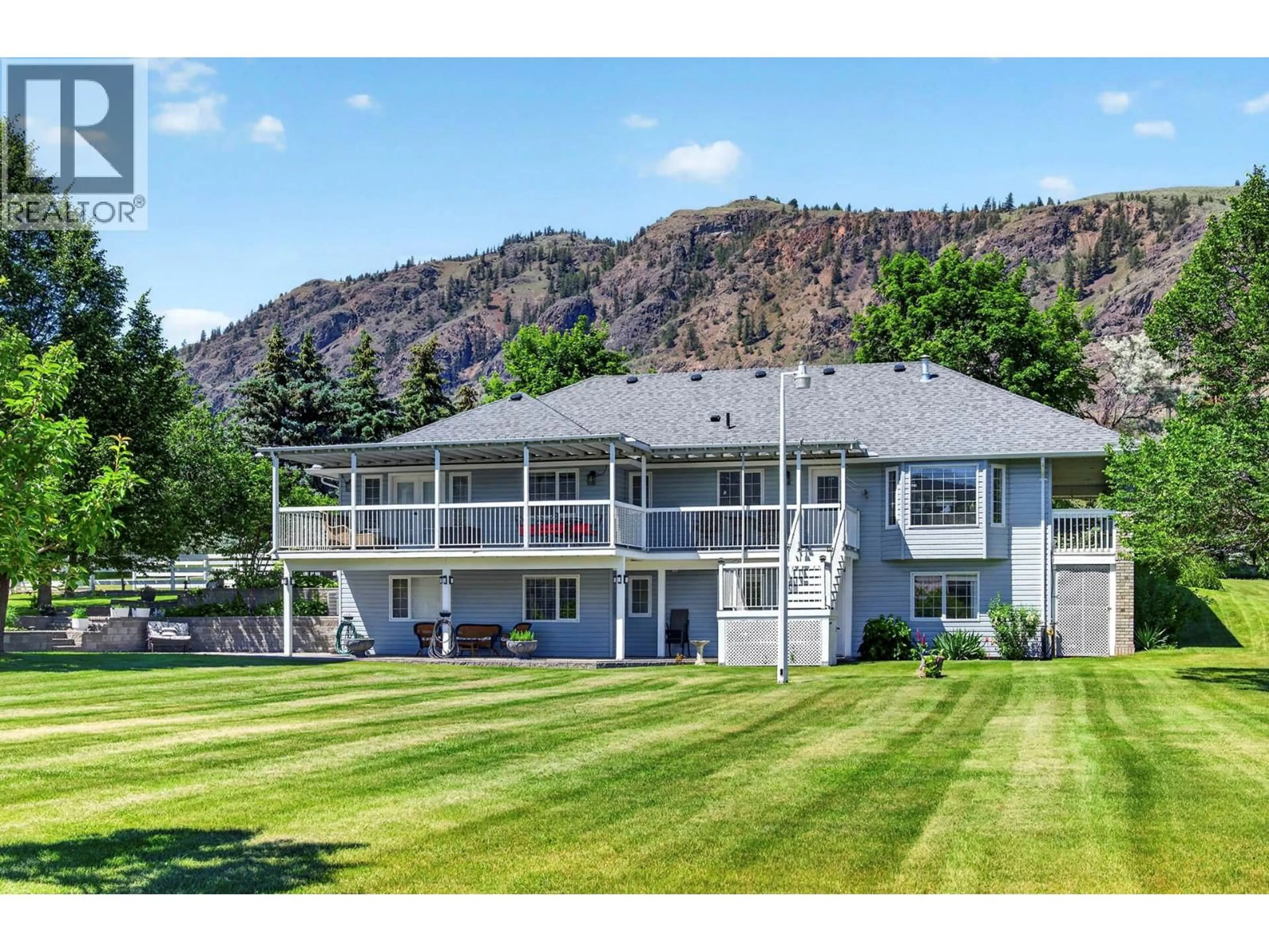 A pic from outside/outdoor area/front of a property/back of a property/a pic from drone, mountain view for 432 PINTAIL ROAD, Kamloops British Columbia V2H1S5
