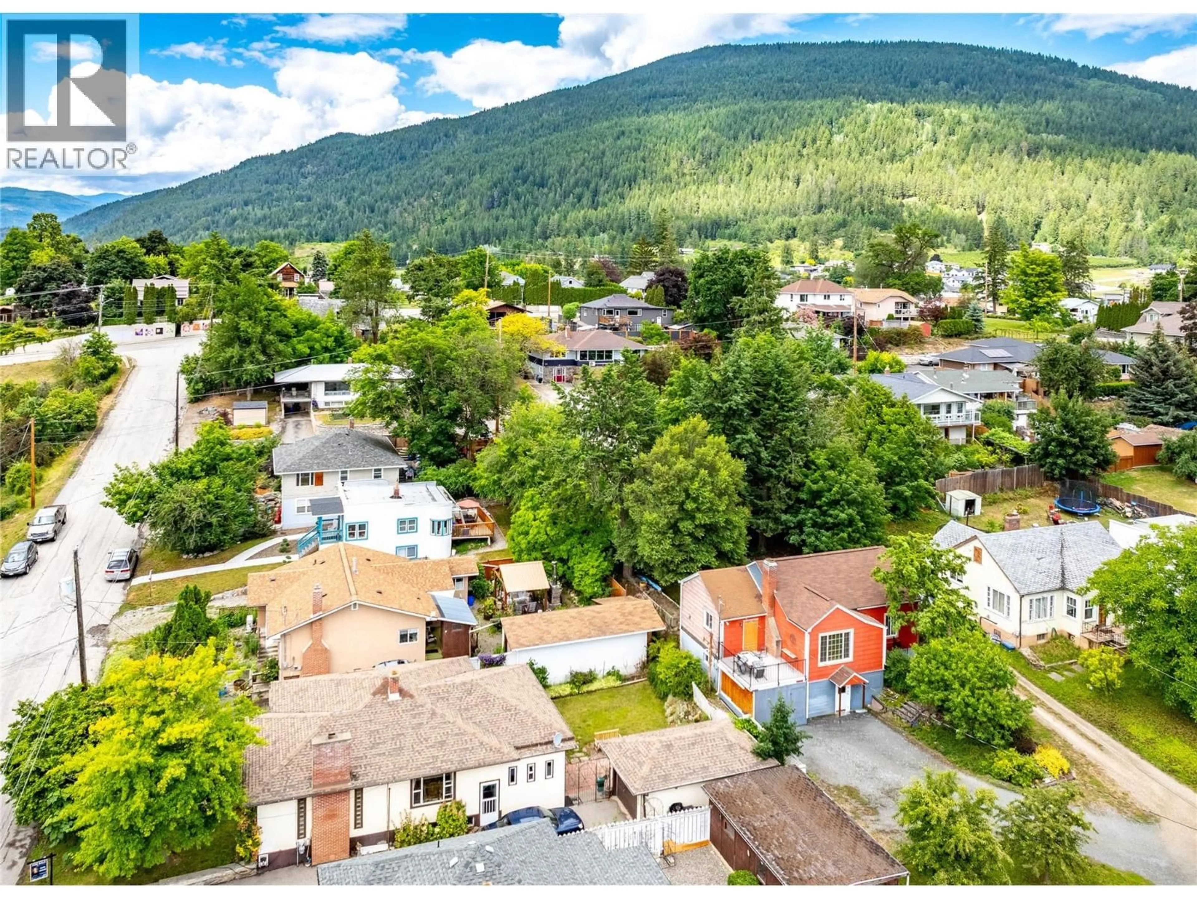 A pic from outside/outdoor area/front of a property/back of a property/a pic from drone, mountain view for 306 11TH N AVENUE, Creston British Columbia V0B1G0