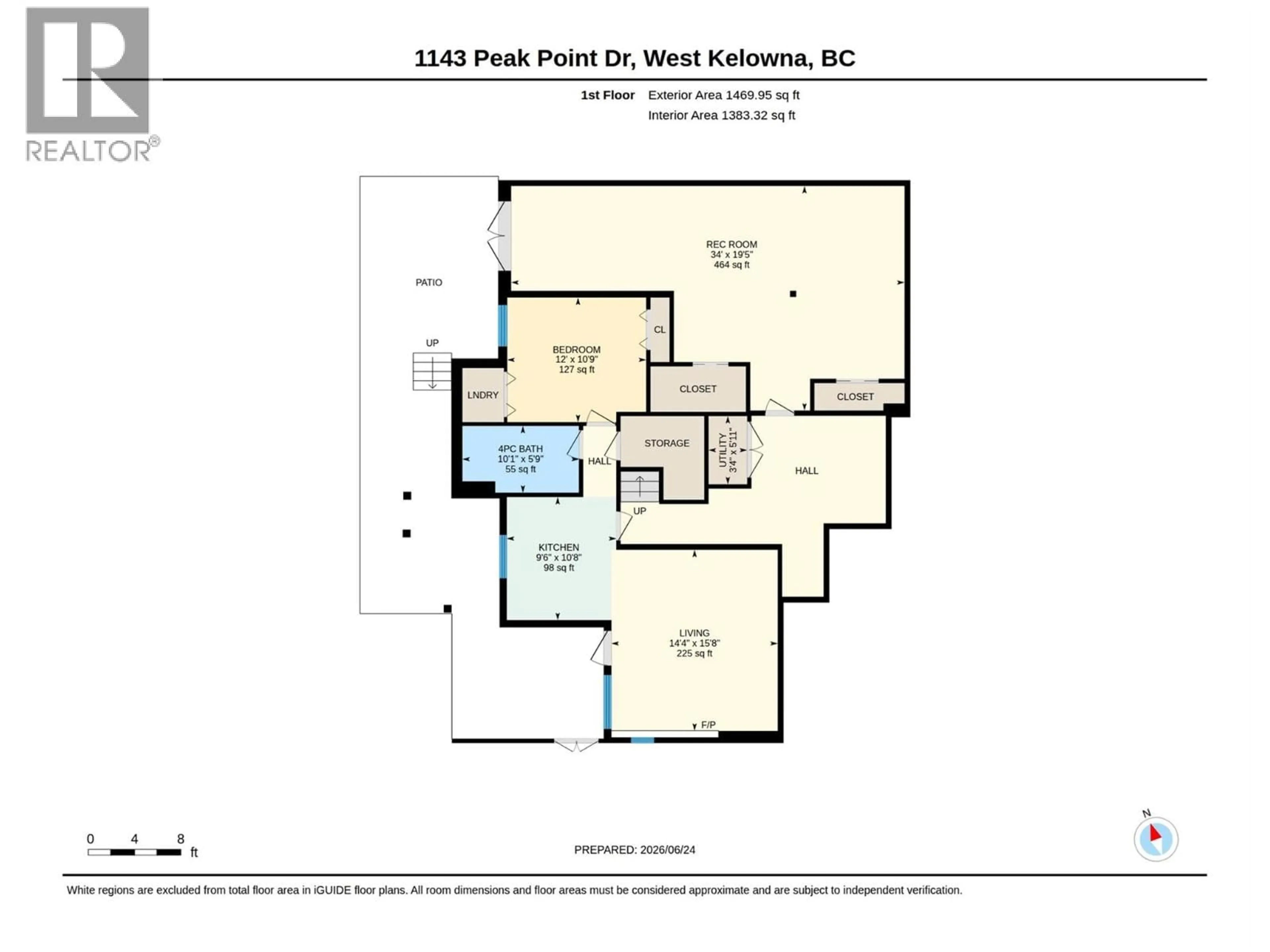 Floor plan for 1143 PEAK POINT DRIVE, West Kelowna British Columbia V1Z4A9