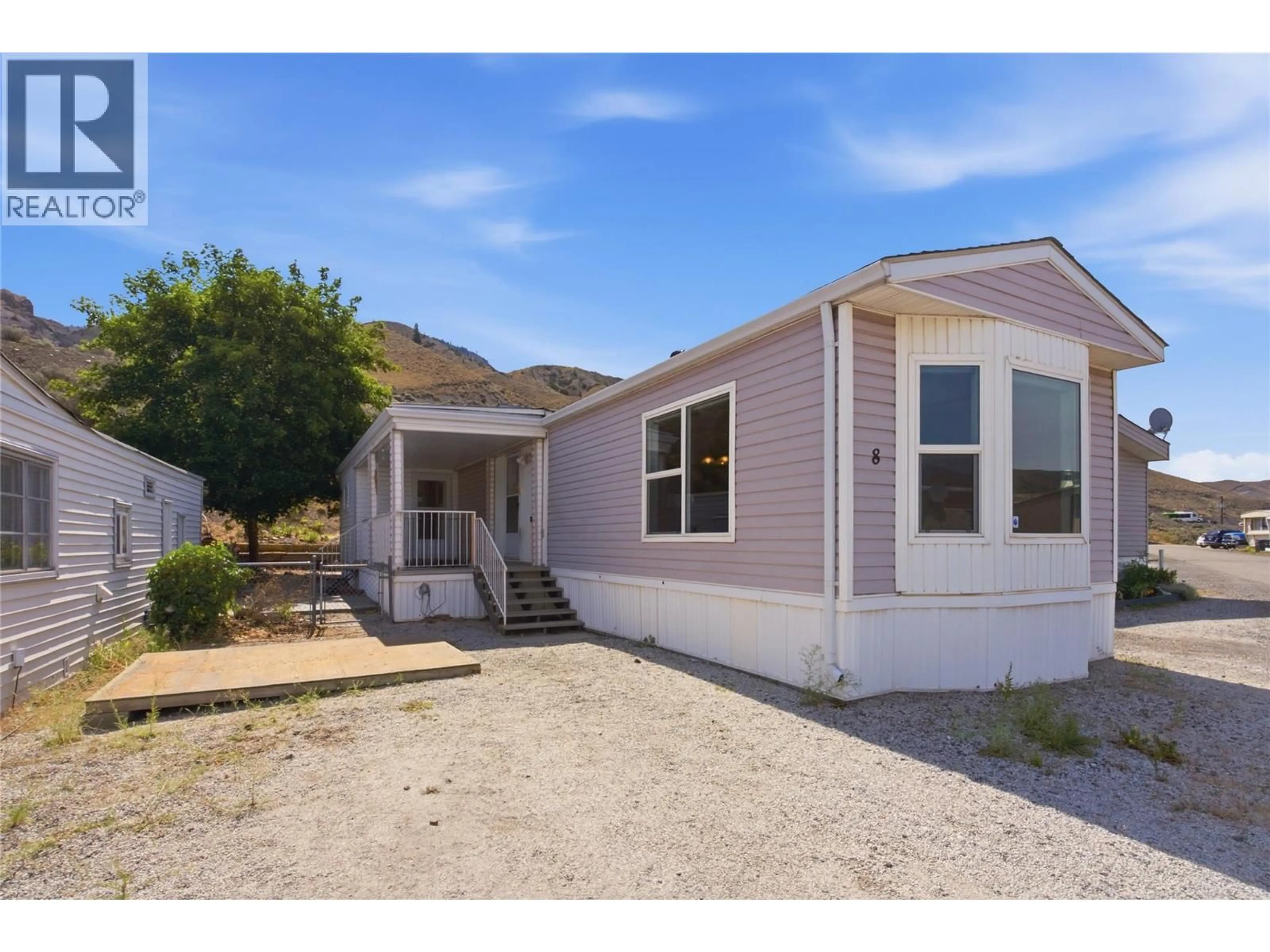 Home with vinyl exterior material, street for 8 - 1000 MESA VISTA COURT, Ashcroft British Columbia V0K1A0