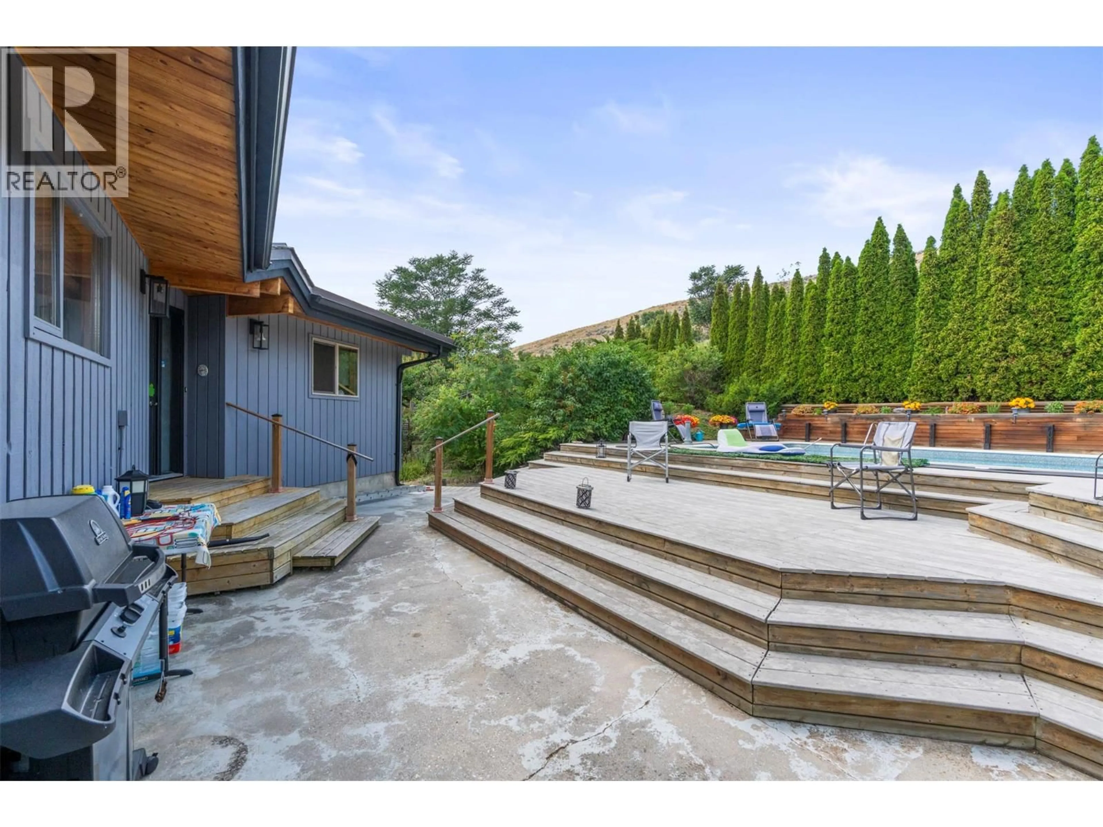 Patio, mountain view for 6451 SOUTHWIND ROAD, Vernon British Columbia V1H1B7