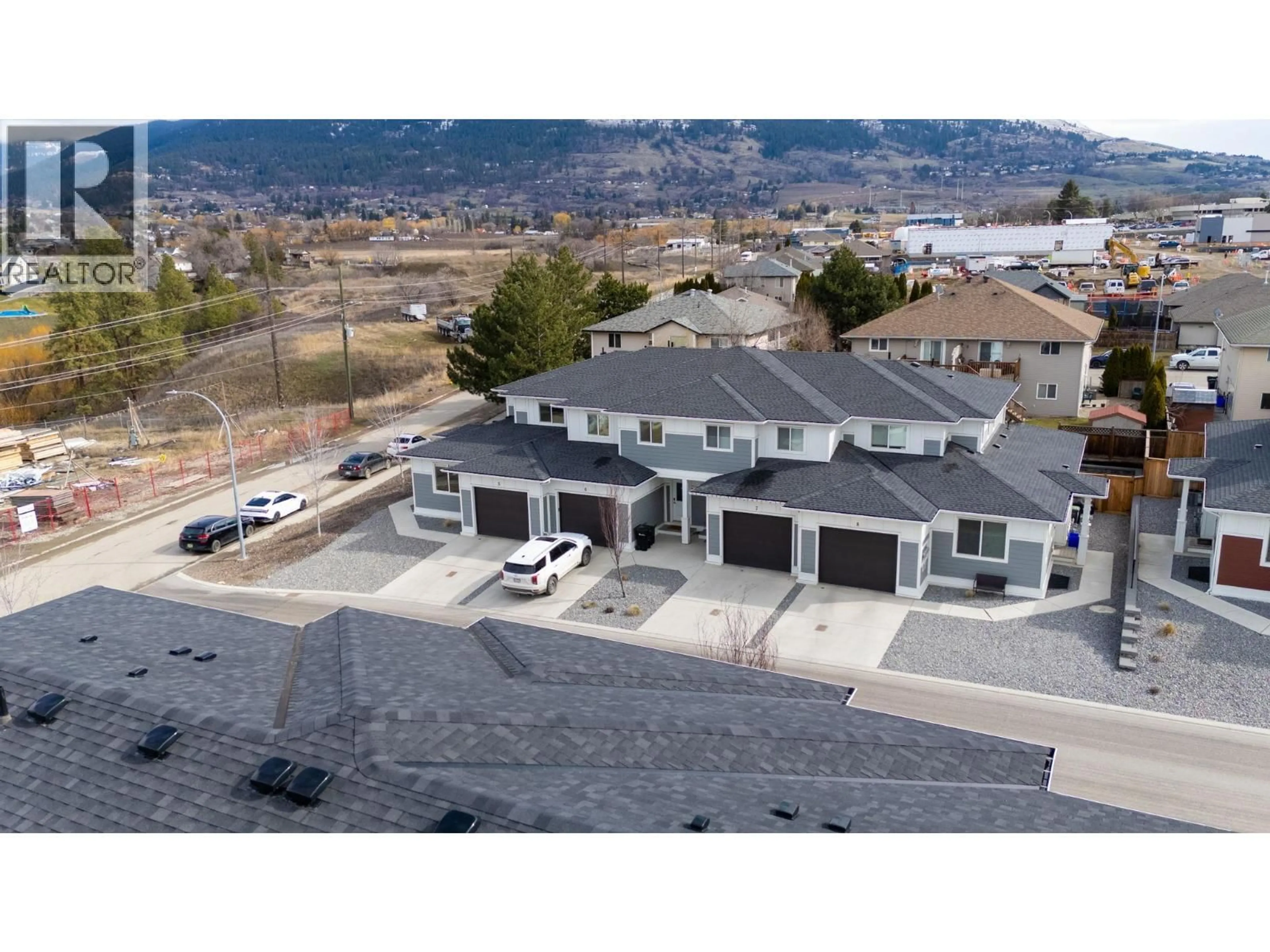 A pic from outside/outdoor area/front of a property/back of a property/a pic from drone, mountain view for 6 - 1999 15 AVENUE, Vernon British Columbia V1T0C6