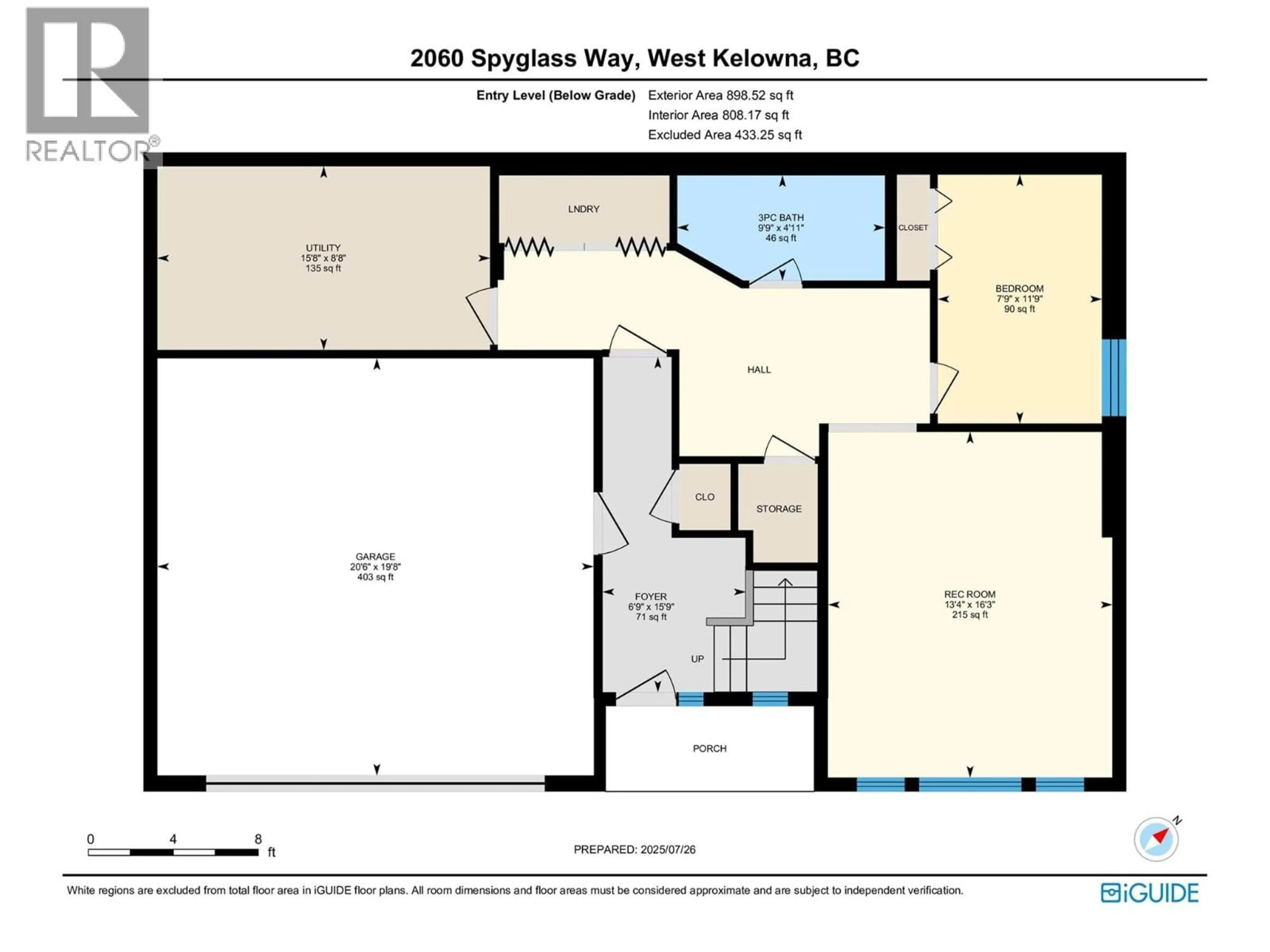Floor plan for 2060 SPYGLASS WAY, West Kelowna British Columbia V1Z3Z7