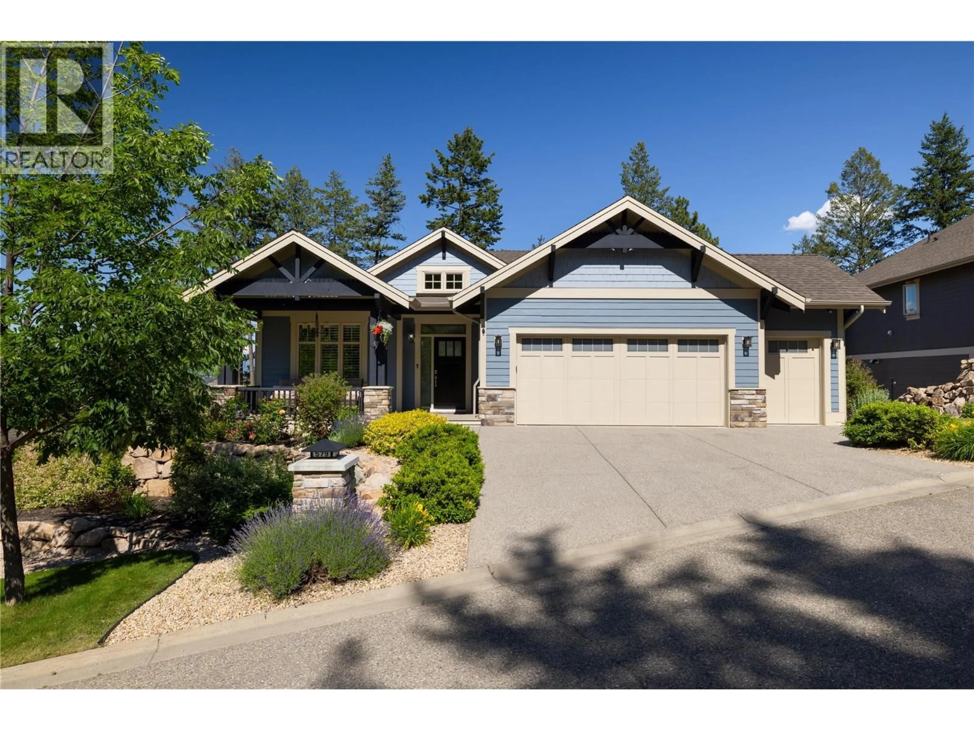 Home with vinyl exterior material, street for 579 LONGSPOON COURT, Vernon British Columbia V1H2K2
