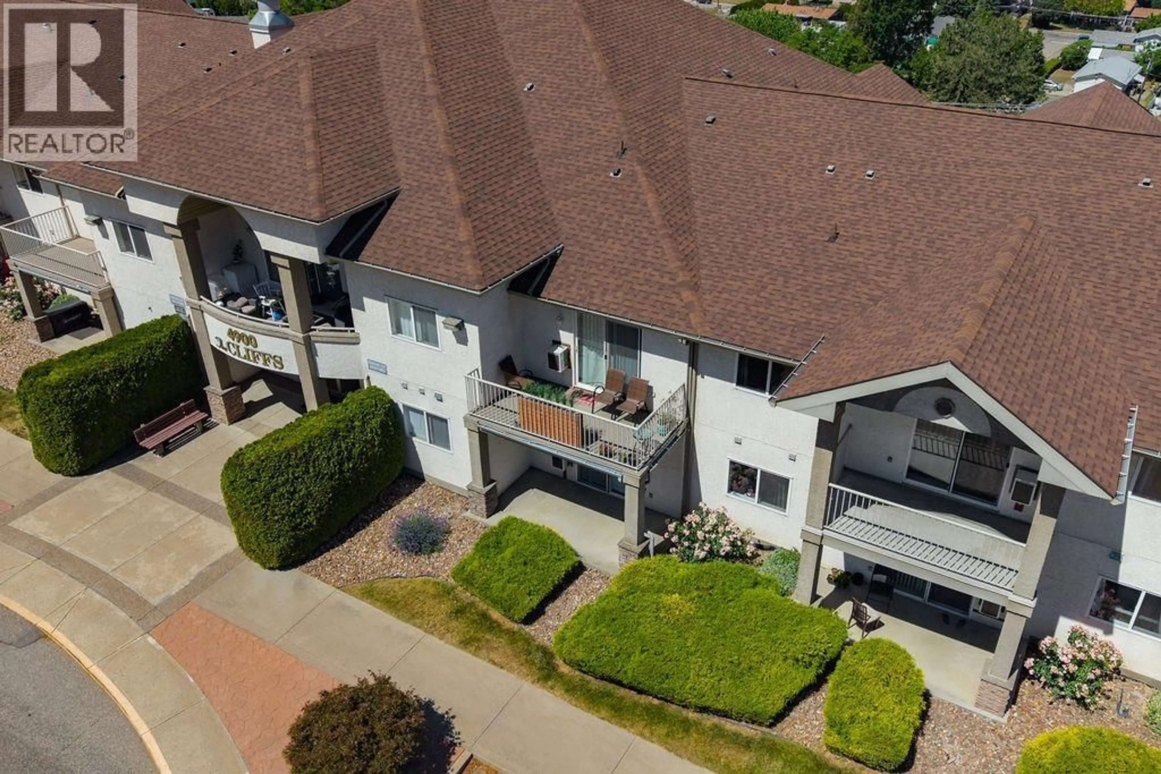 A pic from outside/outdoor area/front of a property/back of a property/a pic from drone, unknown for 408 - 4900 OKANAGAN AVENUE, Vernon British Columbia V1T8S1