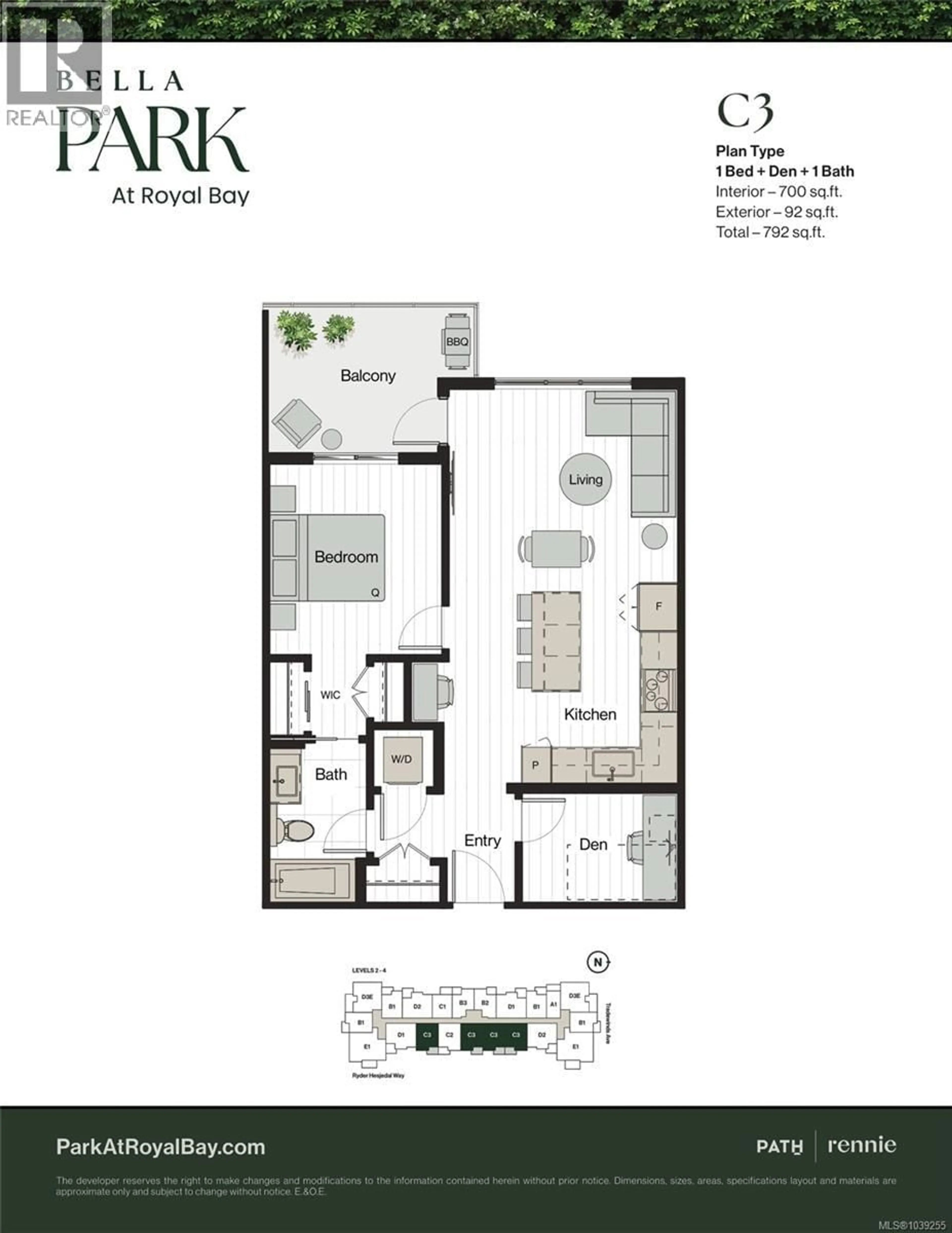 Floor plan for 311 - 3582 RYDER HESJEDAL WAY, Colwood British Columbia V9C0J6