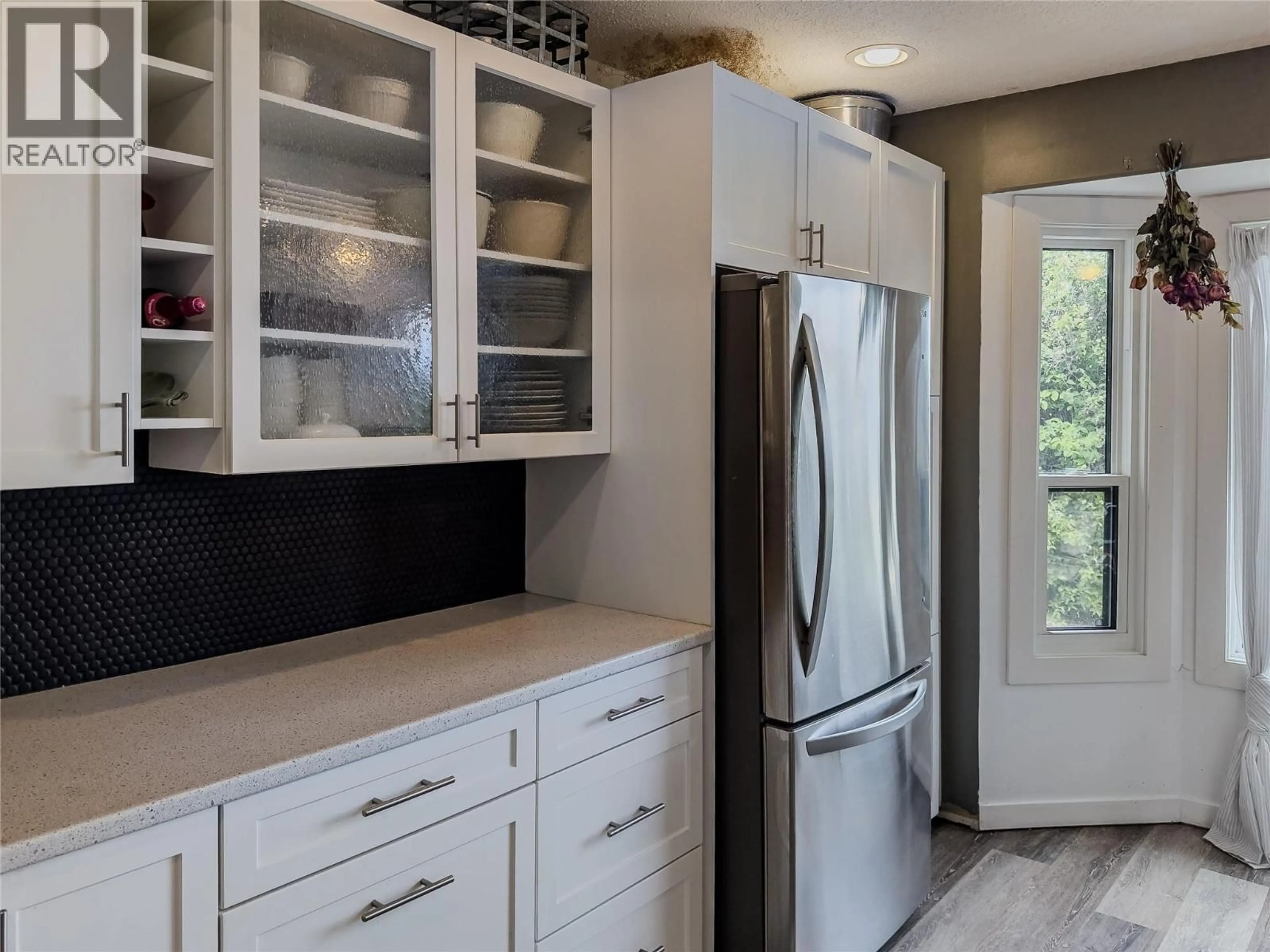 Contemporary kitchen, ceramic/tile floor for 1209 HOWE ROAD, Kamloops British Columbia V1S1M4