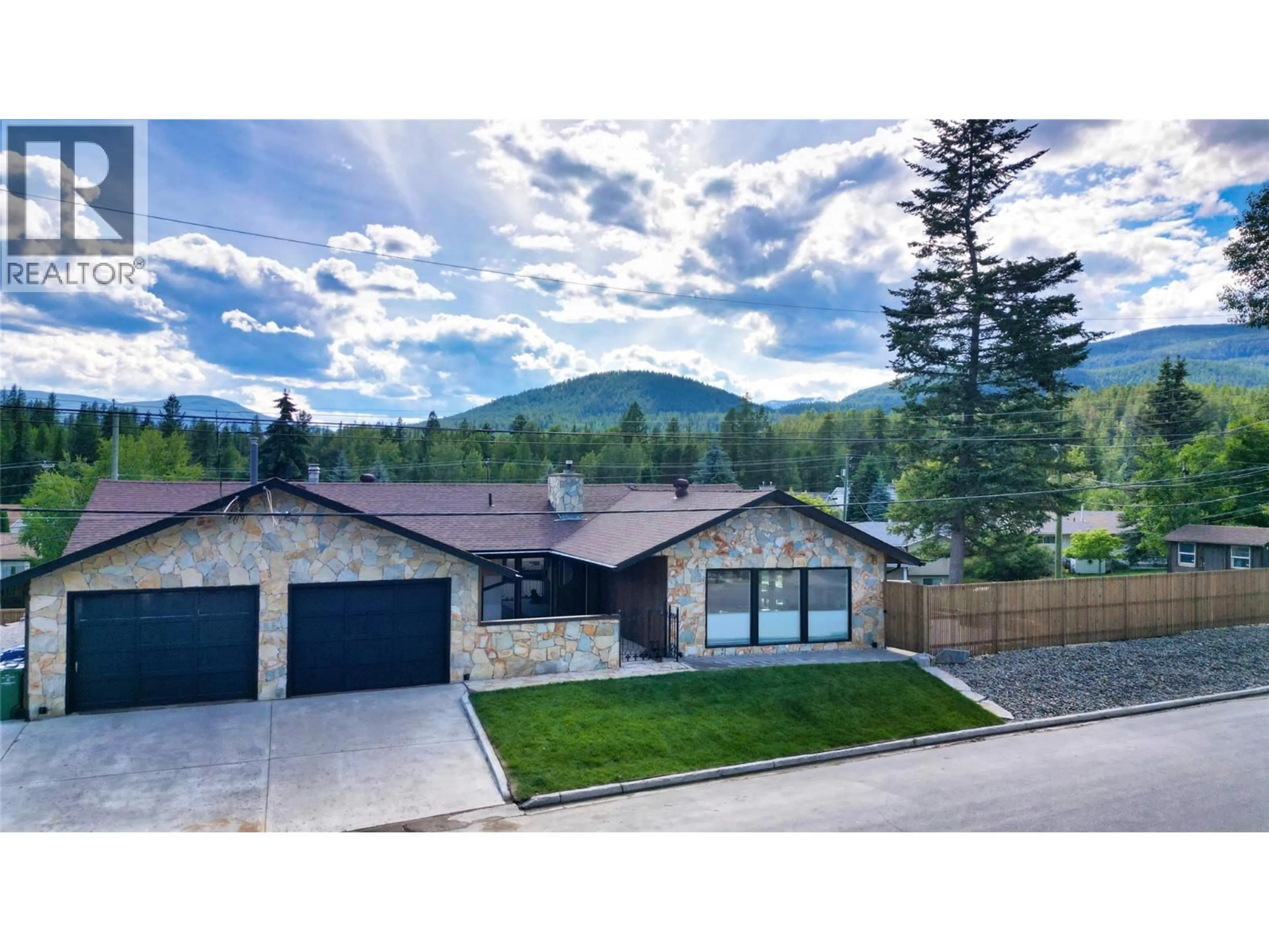 A pic from outside/outdoor area/front of a property/back of a property/a pic from drone, mountain view for 89 103RD AVENUE, Kimberley British Columbia V1A3A6