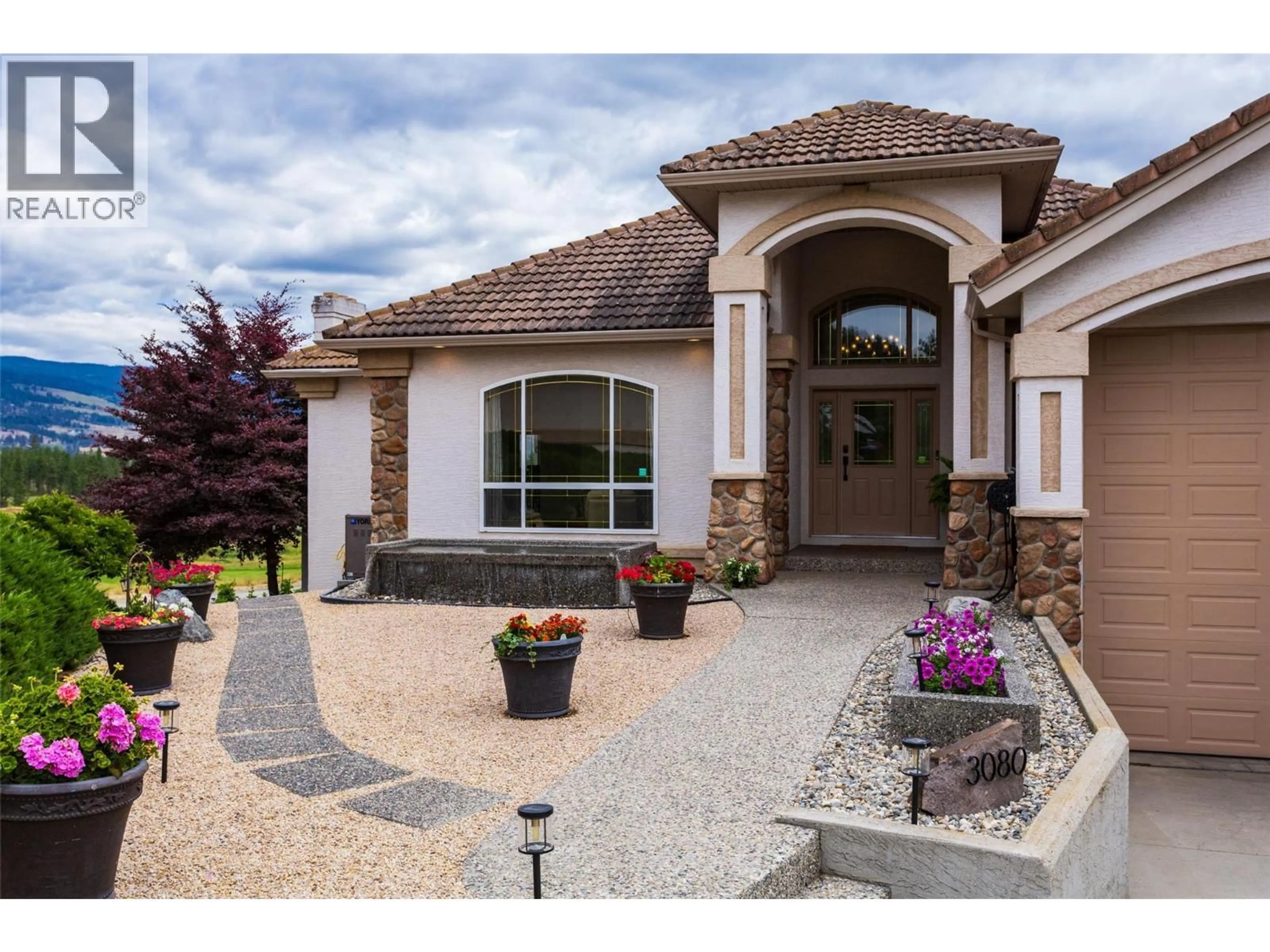 Home with brick exterior material, street for 3080 QUAIL CRESCENT, Kelowna British Columbia V1V1Z9