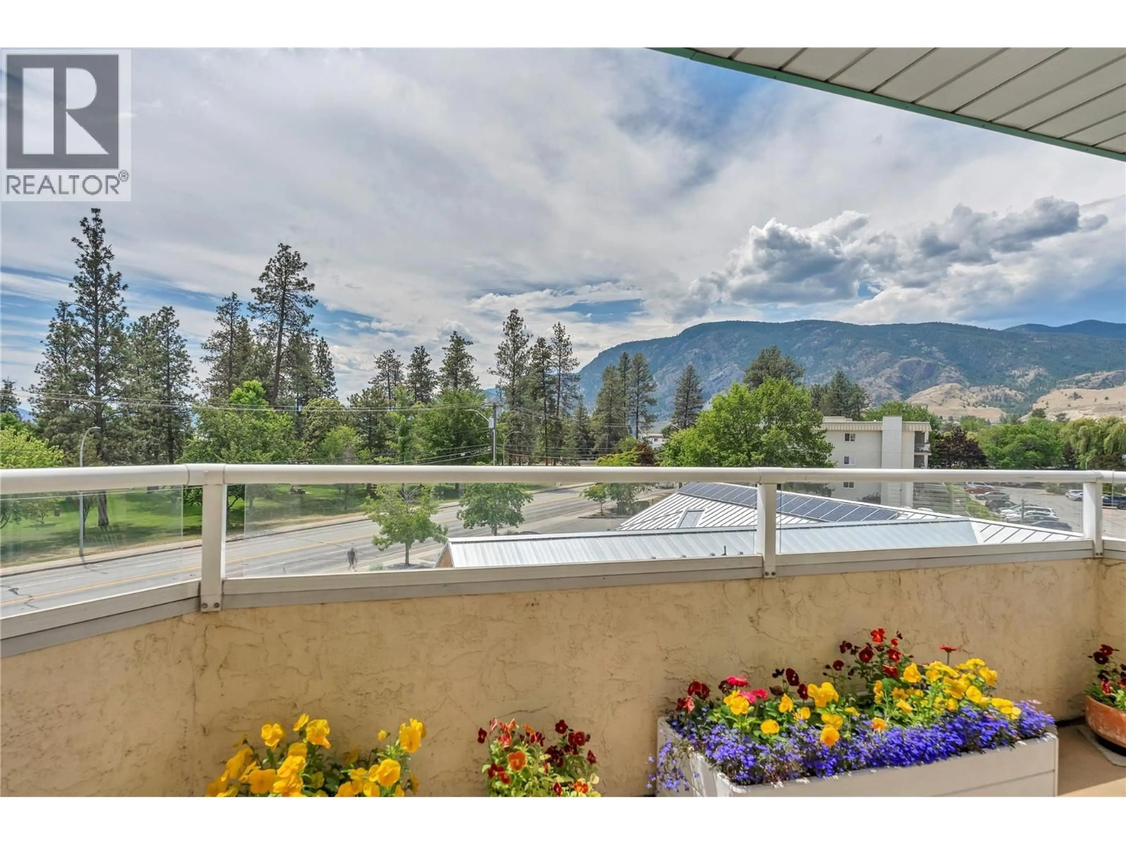 Patio, mountain view for 303 - 3595 SKAHA LAKE ROAD, Penticton British Columbia V2A7K2