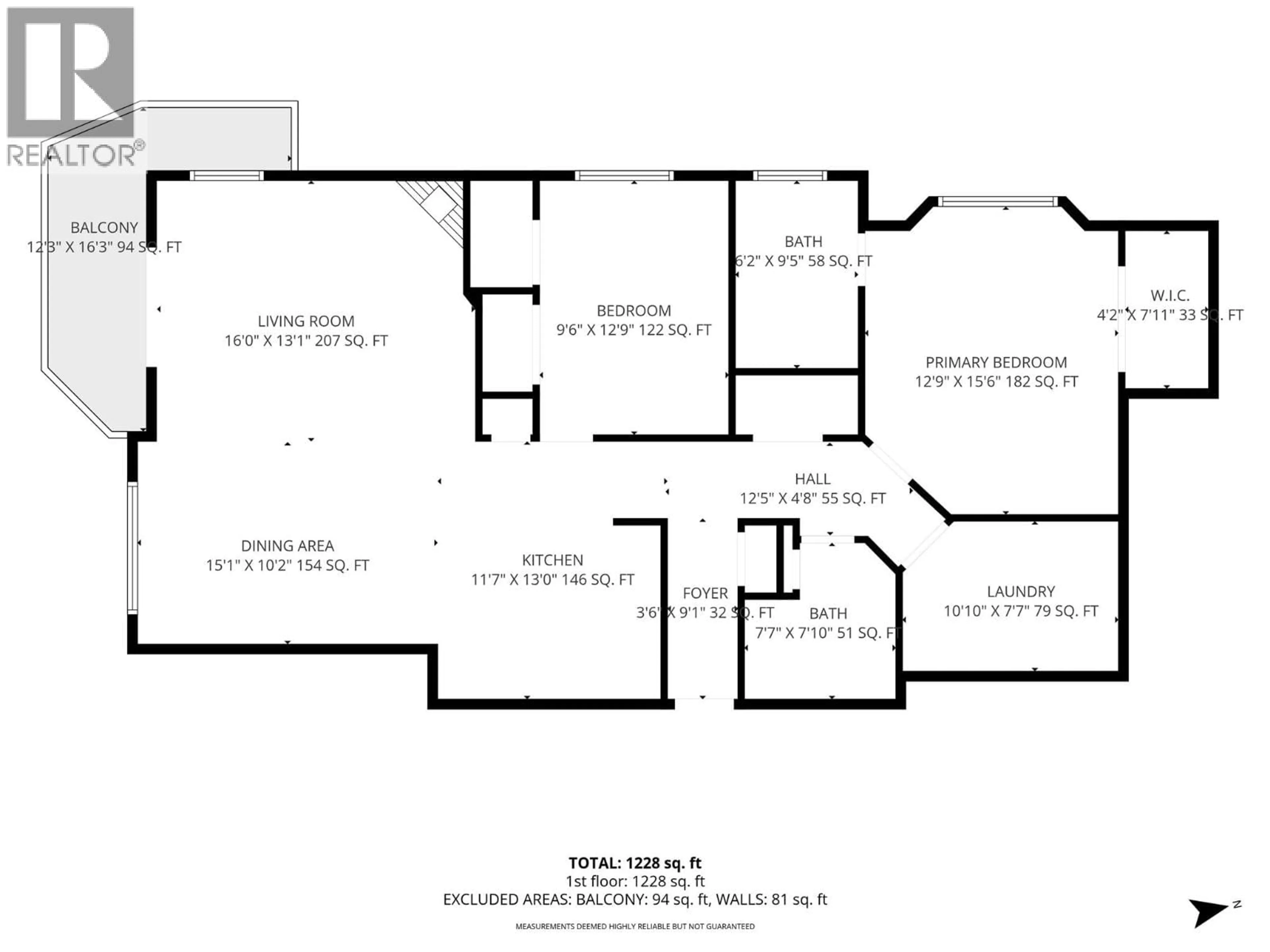 Floor plan for 303 - 3595 SKAHA LAKE ROAD, Penticton British Columbia V2A7K2