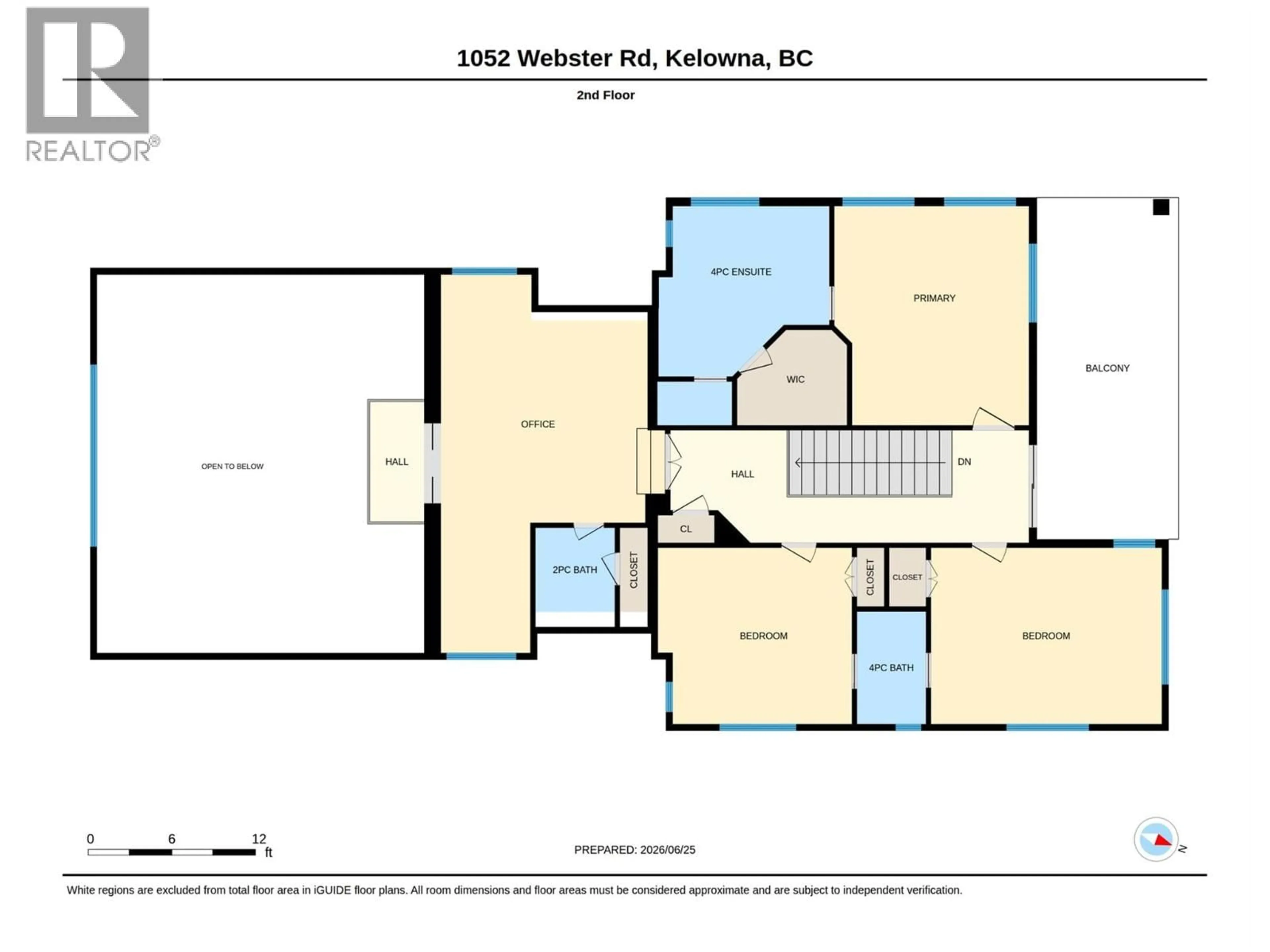 Floor plan for 1052 WEBSTER ROAD, Kelowna British Columbia V1P1C2