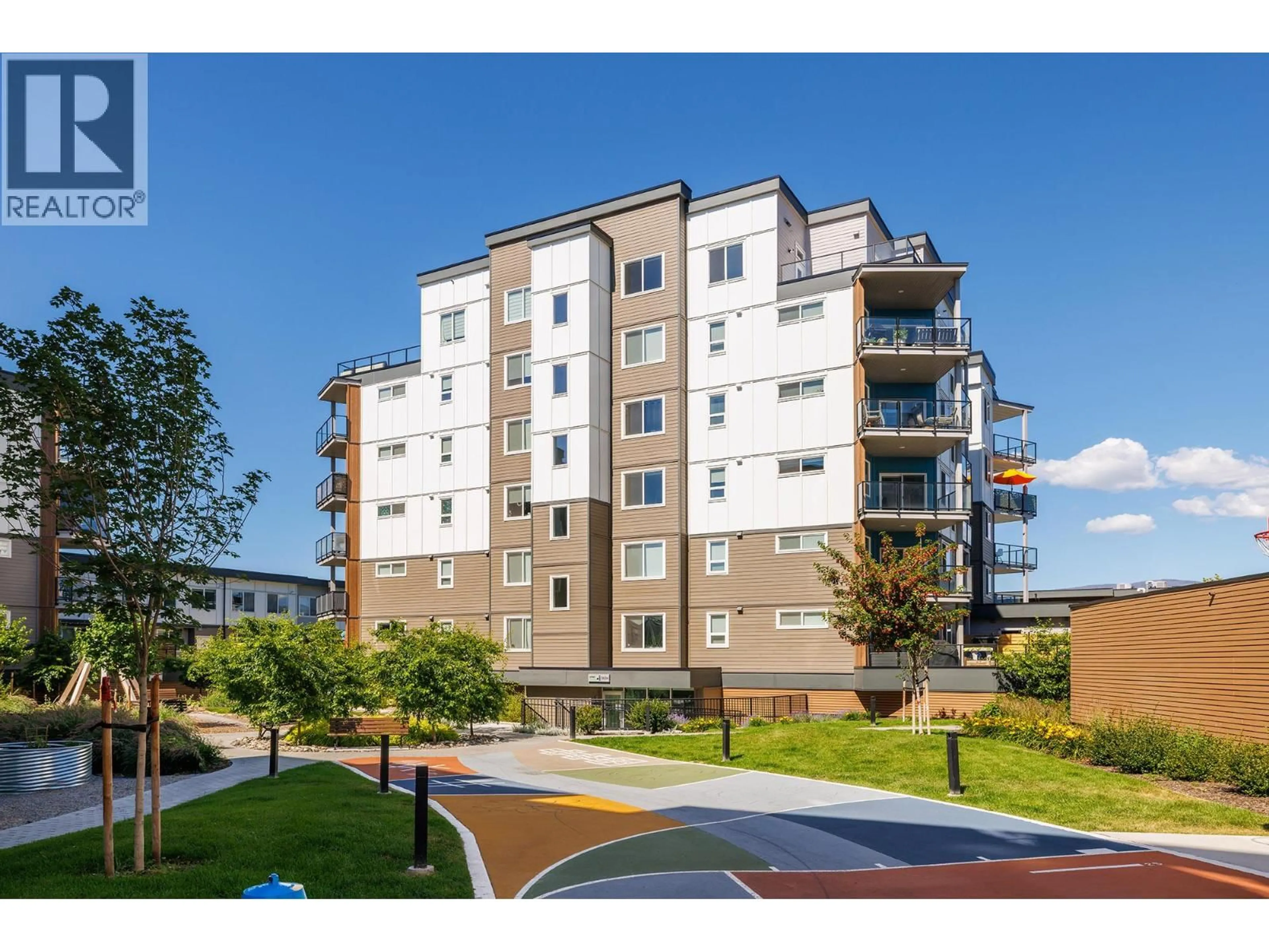 A pic from outside/outdoor area/front of a property/back of a property/a pic from drone, building for 701 - 3634 MISSION SPRINGS DRIVE, Kelowna British Columbia V1W0C9