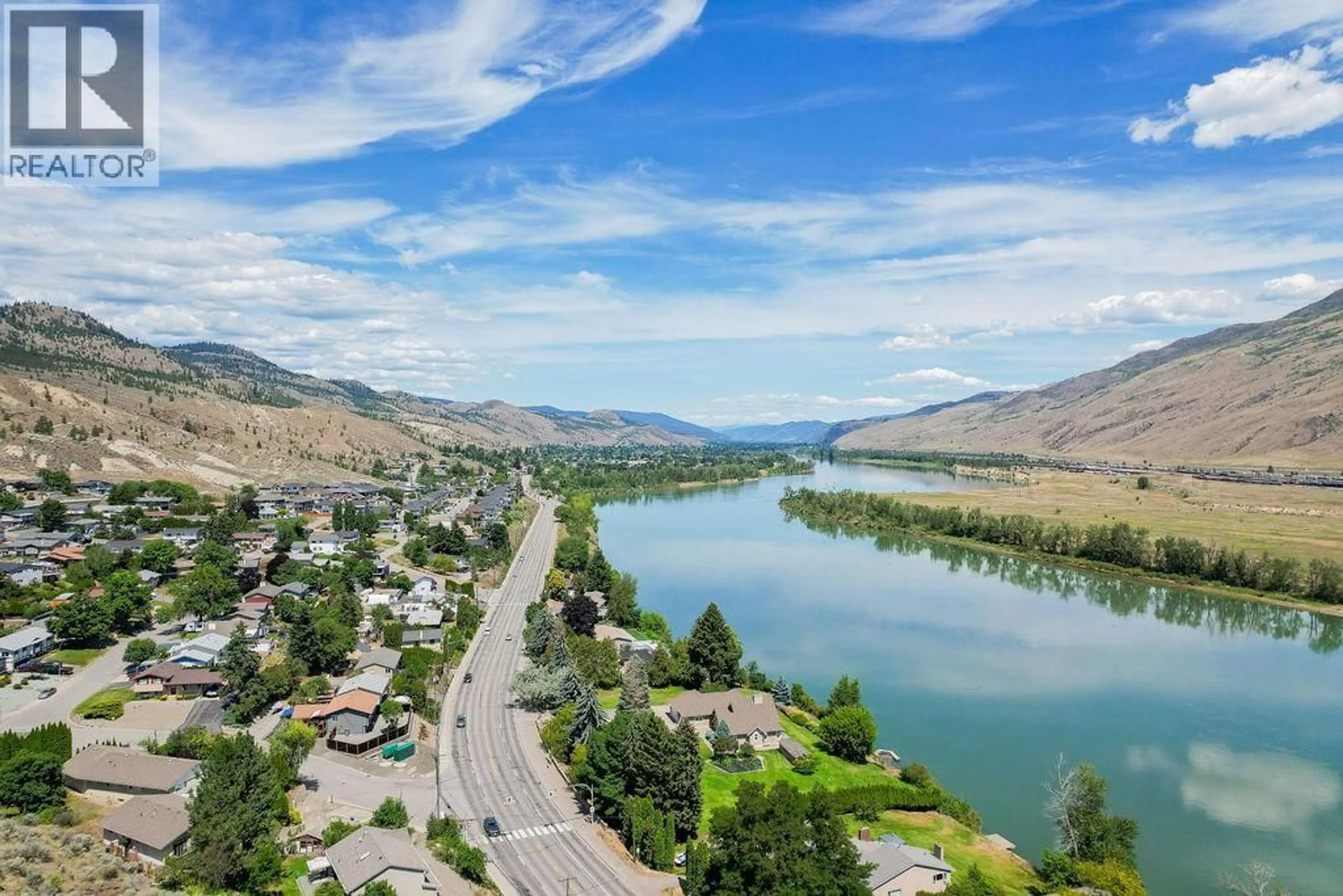 A pic from outside/outdoor area/front of a property/back of a property/a pic from drone, water/lake/river/ocean view for 880 CANTLE DRIVE, Kamloops British Columbia V2B0A7