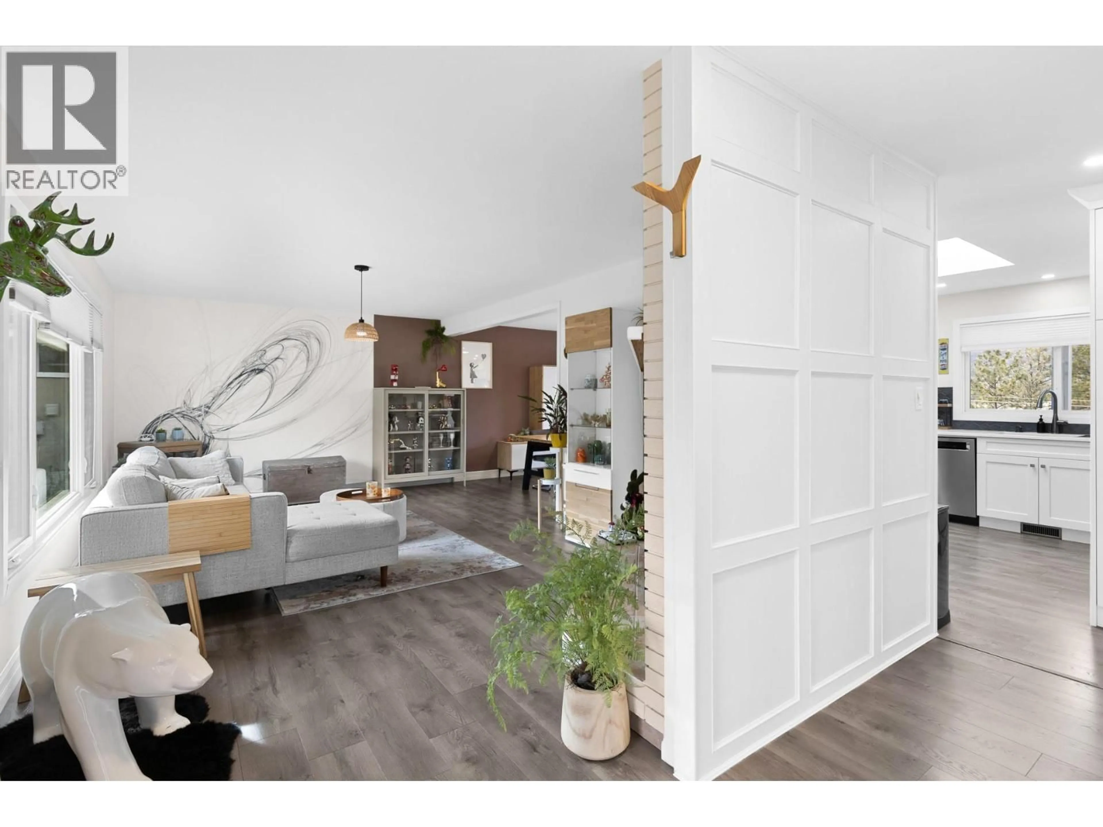 Open concept kitchen, wood/laminate floor for 2426 COLLINGWOOD ROAD, West Kelowna British Columbia V1Z2C2