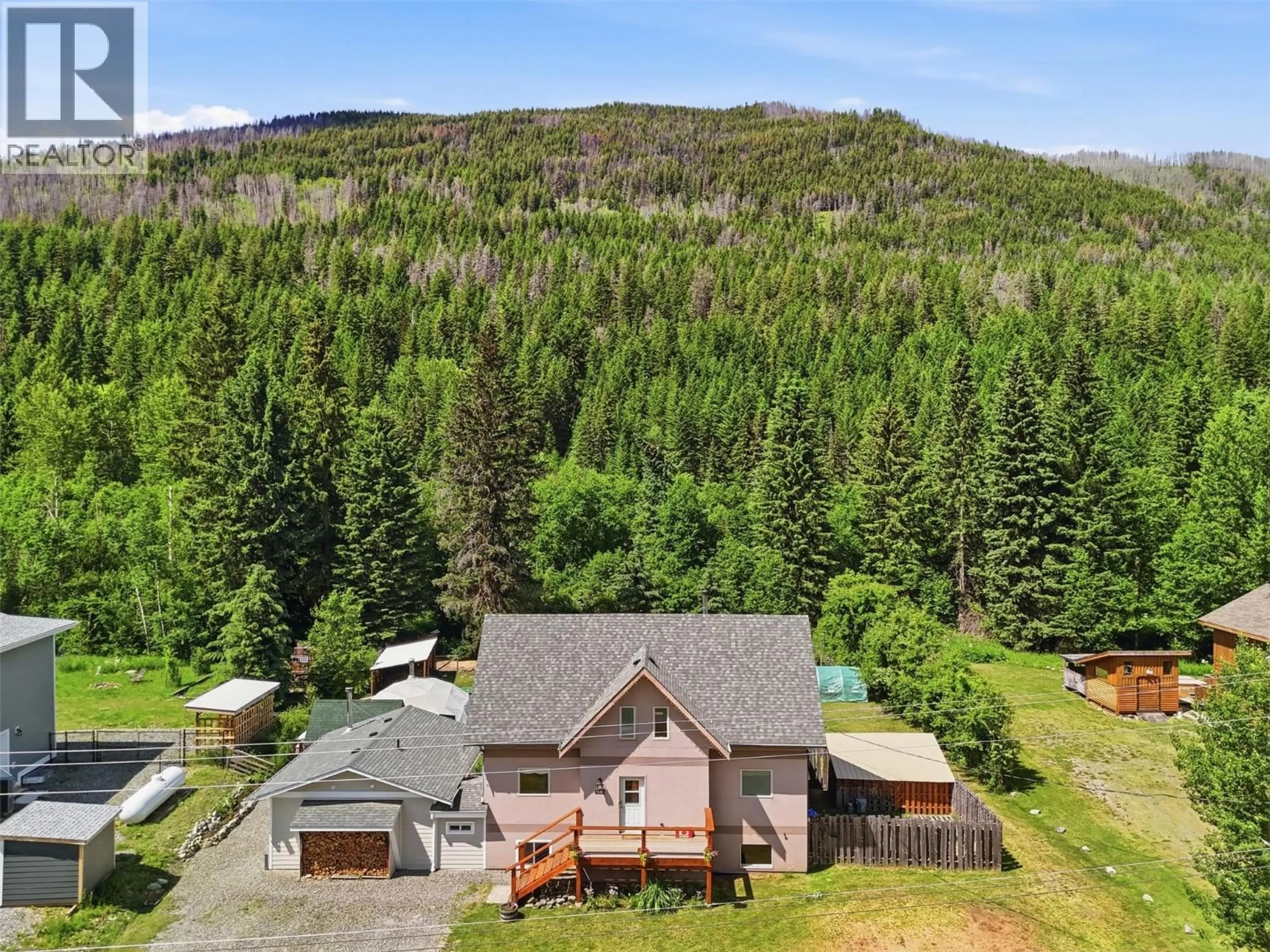 A pic from outside/outdoor area/front of a property/back of a property/a pic from drone, forest/trees view for 7153 CAHILTY ROAD, Kamloops British Columbia V0E1Z1