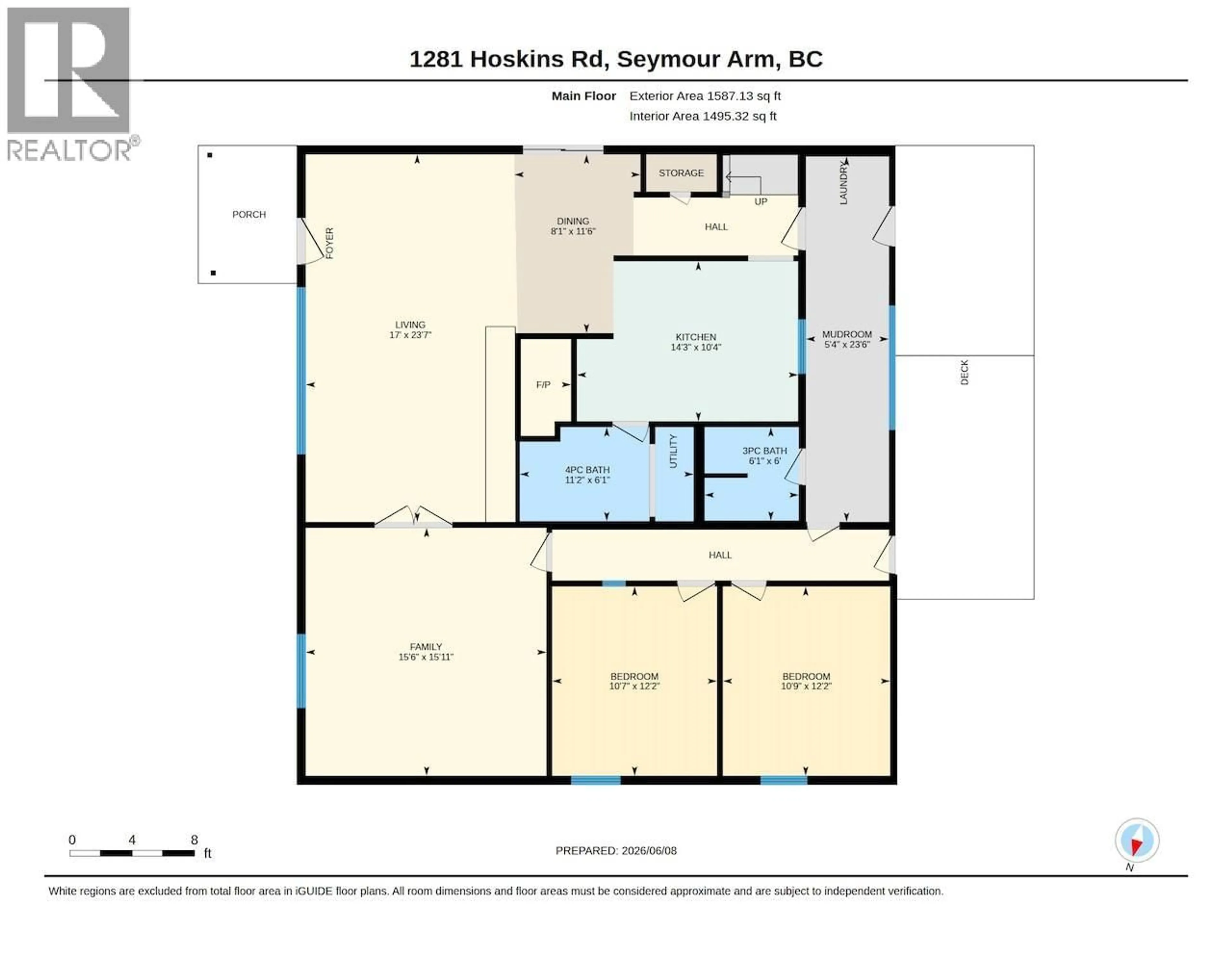 Floor plan for 1281 HOSKINS ROAD, Seymour Arm British Columbia V0E1M0