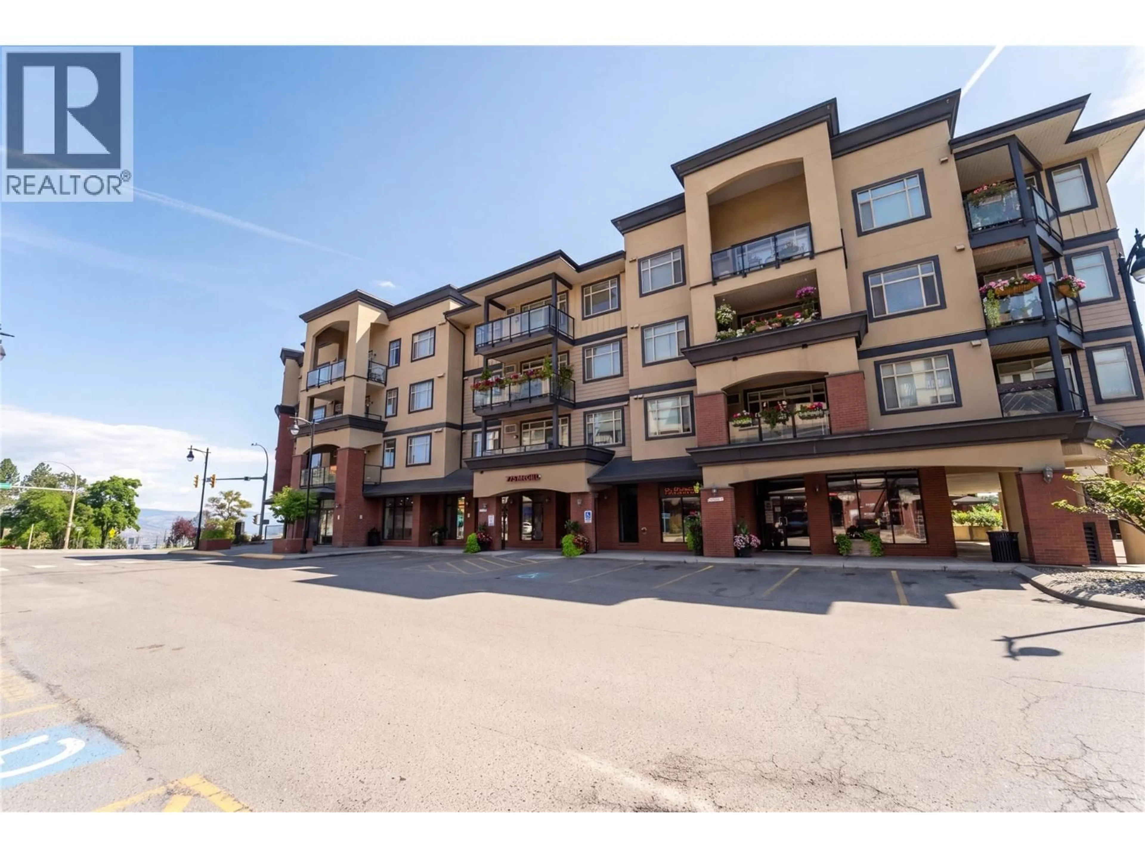 A pic from outside/outdoor area/front of a property/back of a property/a pic from drone, building for 304 - 775 MCGILL ROAD, Kamloops British Columbia V2C0B8