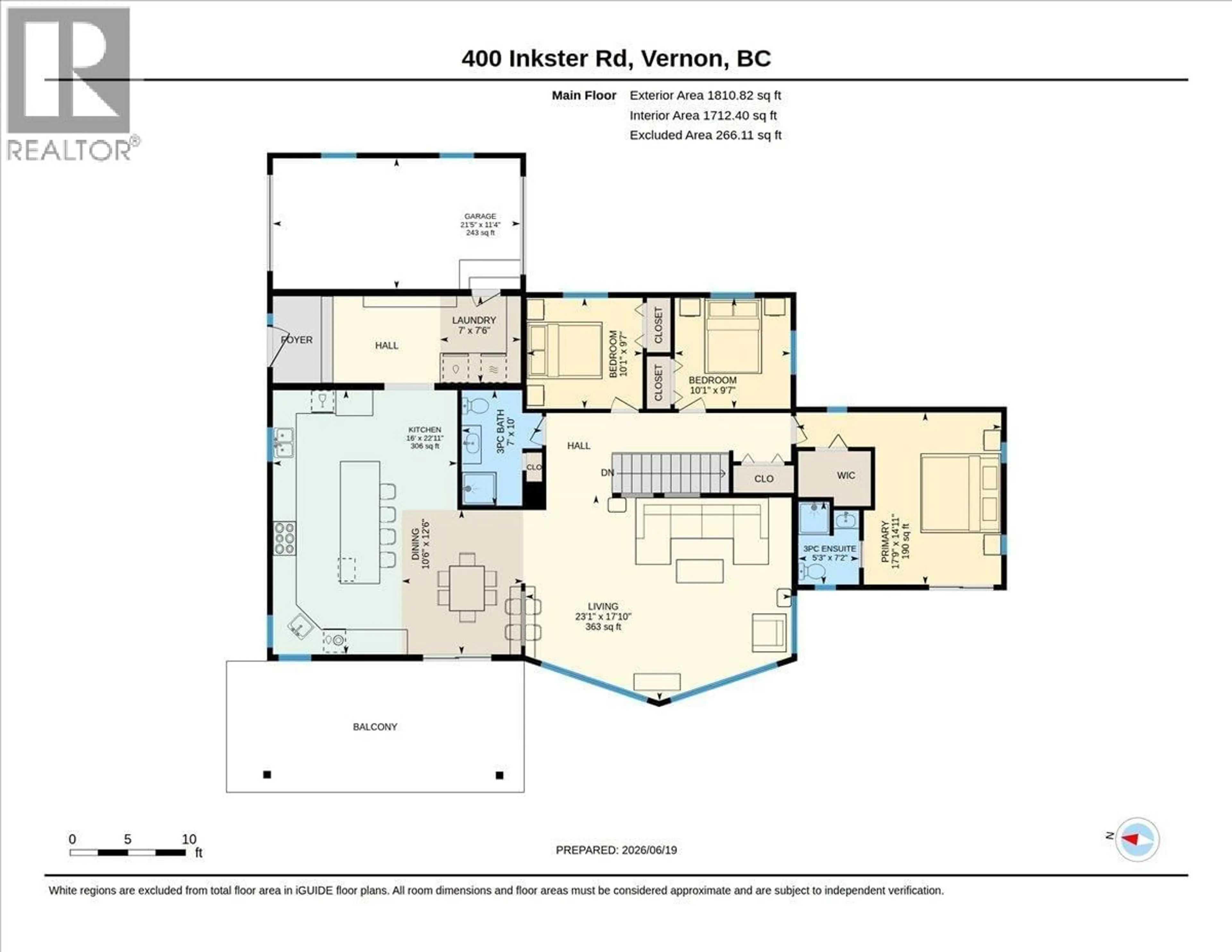 Floor plan for 400 INKSTER ROAD, Vernon British Columbia V1H1L2