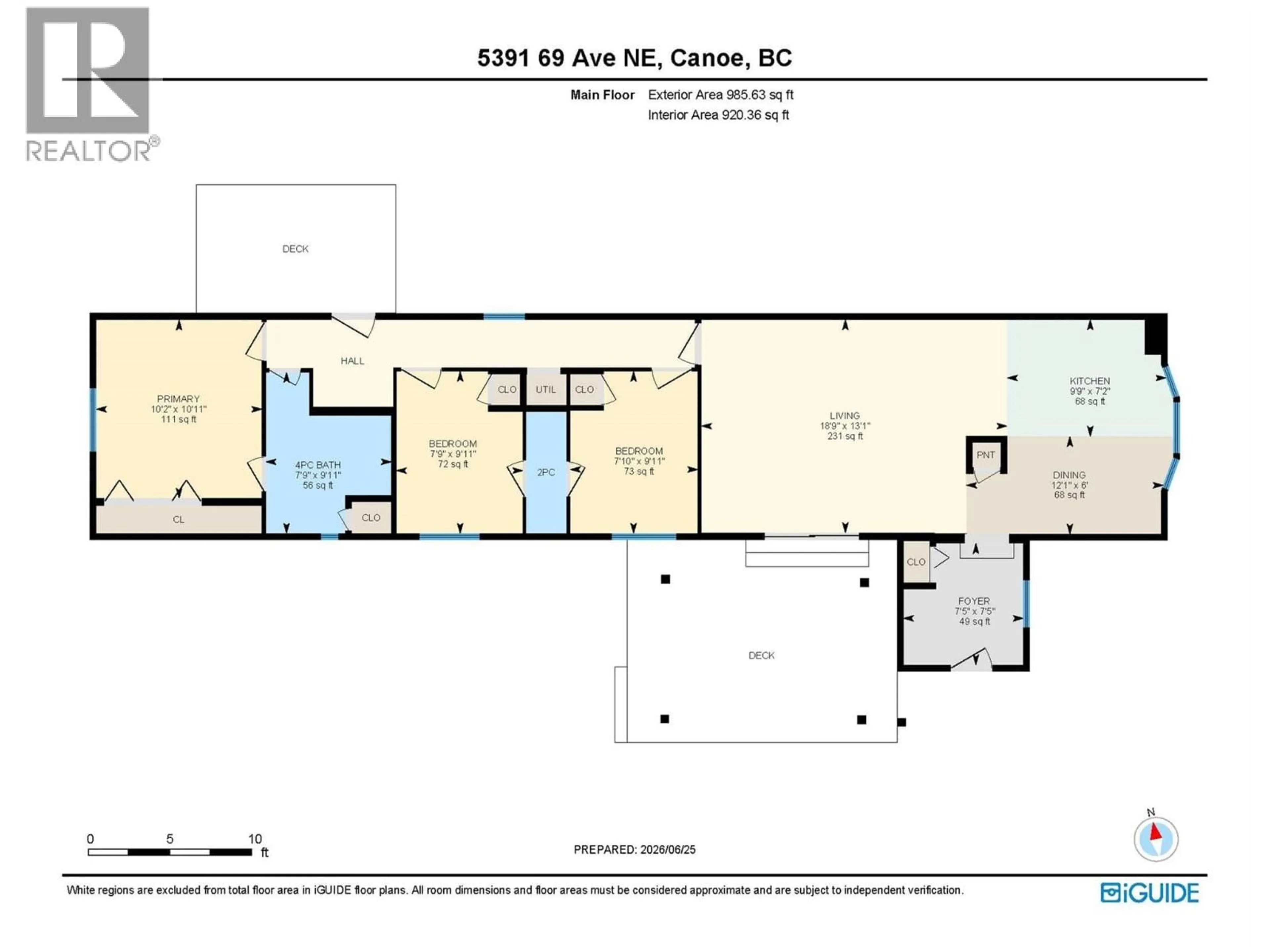 Floor plan for 5391 69 AVENUE NORTHEAST, Salmon Arm British Columbia V0E1K0