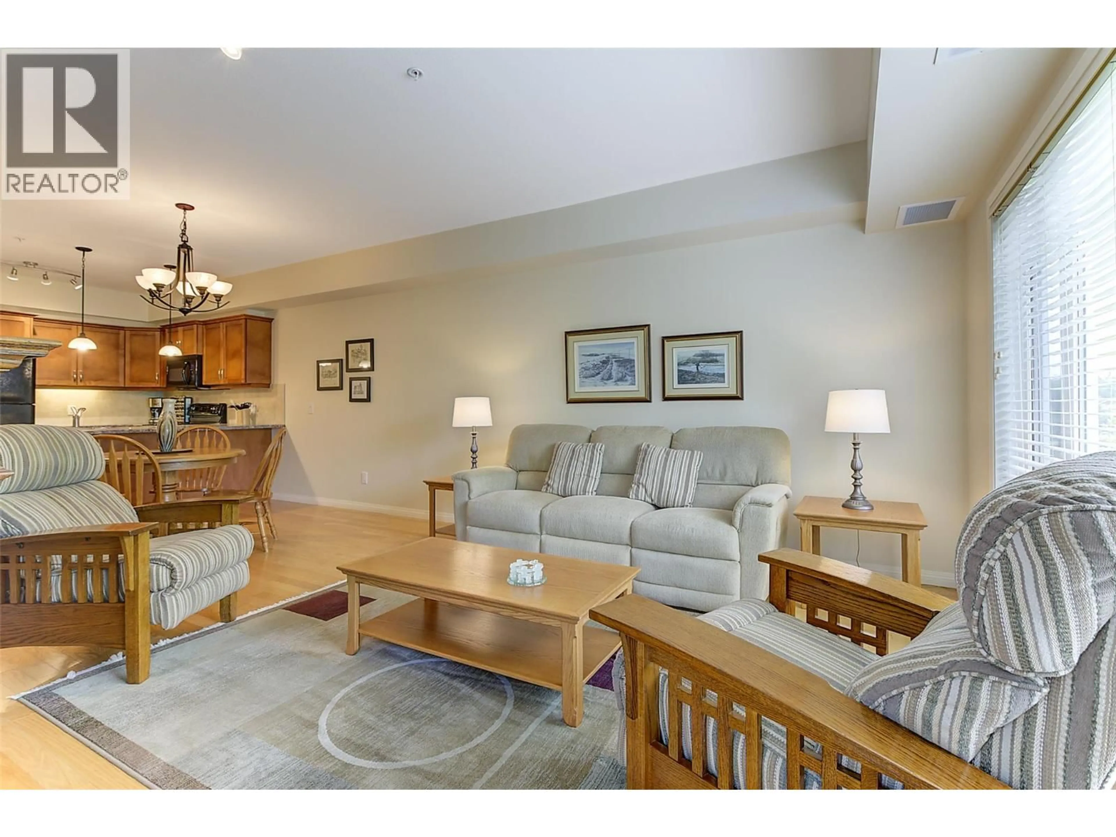 Living room with furniture, unknown for 307 - 660 LEQUIME ROAD, Kelowna British Columbia V1W1A4