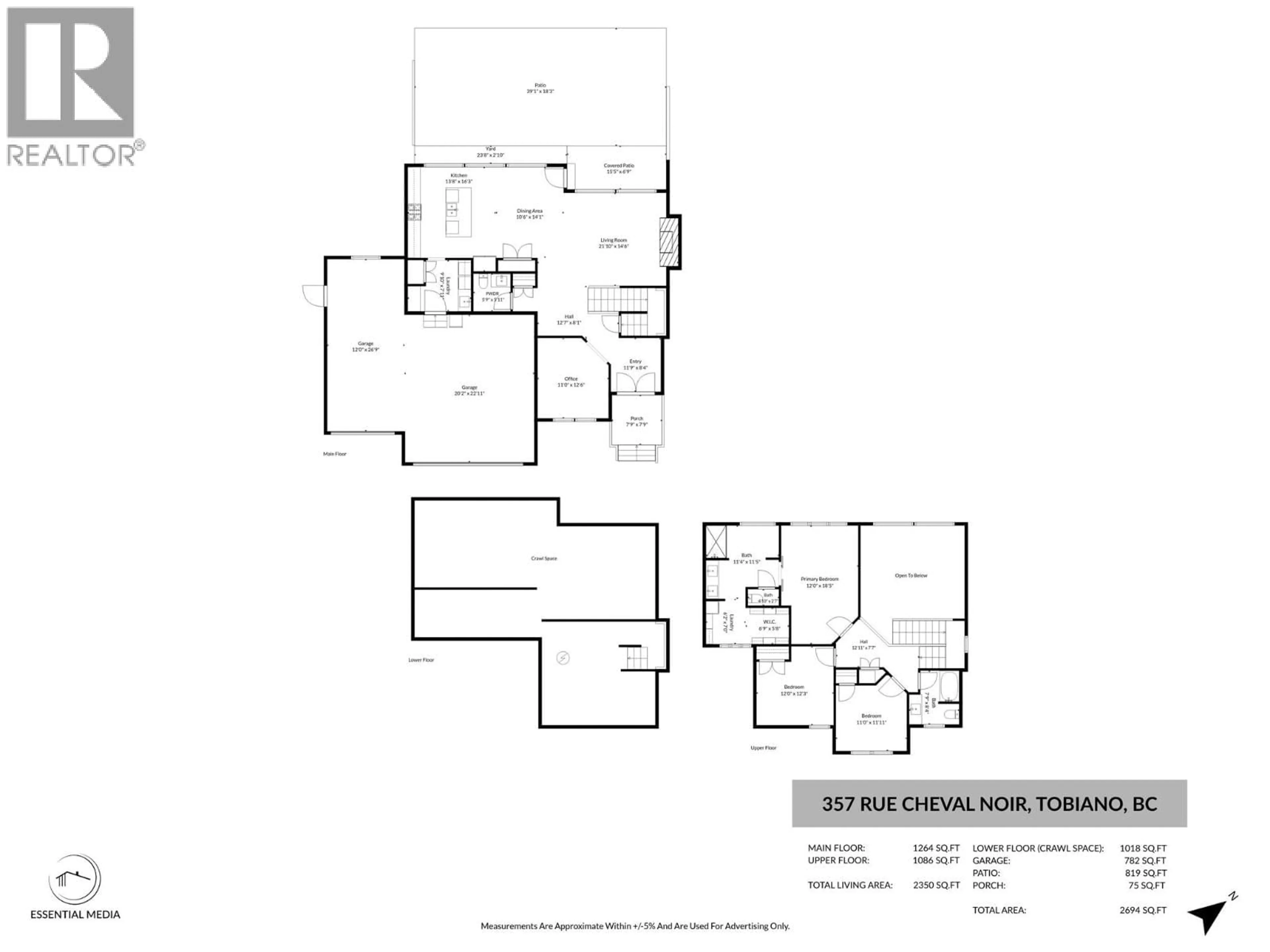 Floor plan for 357 RUE CHEVAL NOIR OTHER, Kamloops British Columbia V1S0G2