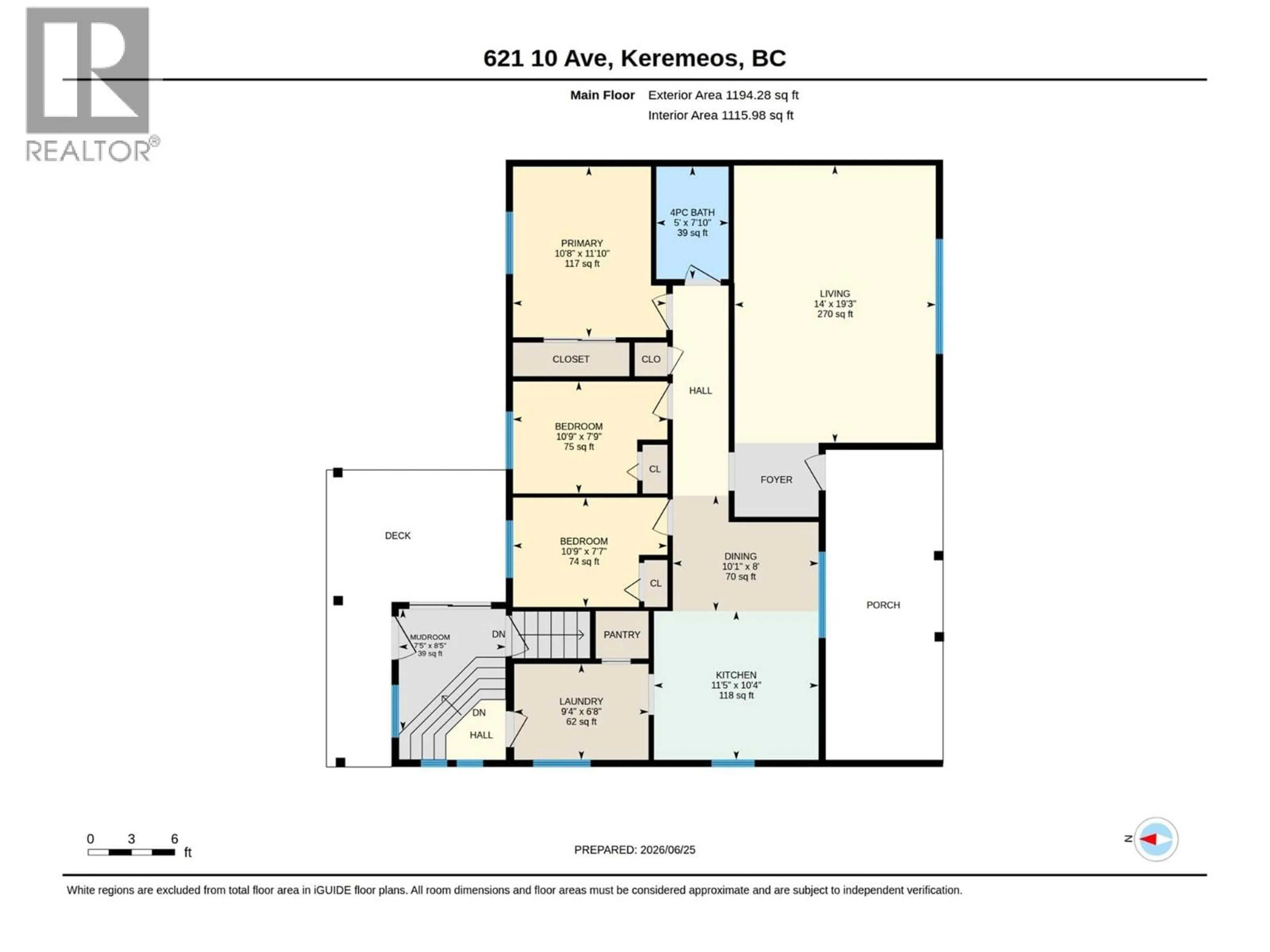 Floor plan for 621 10TH AVENUE, Keremeos British Columbia V0X1N3