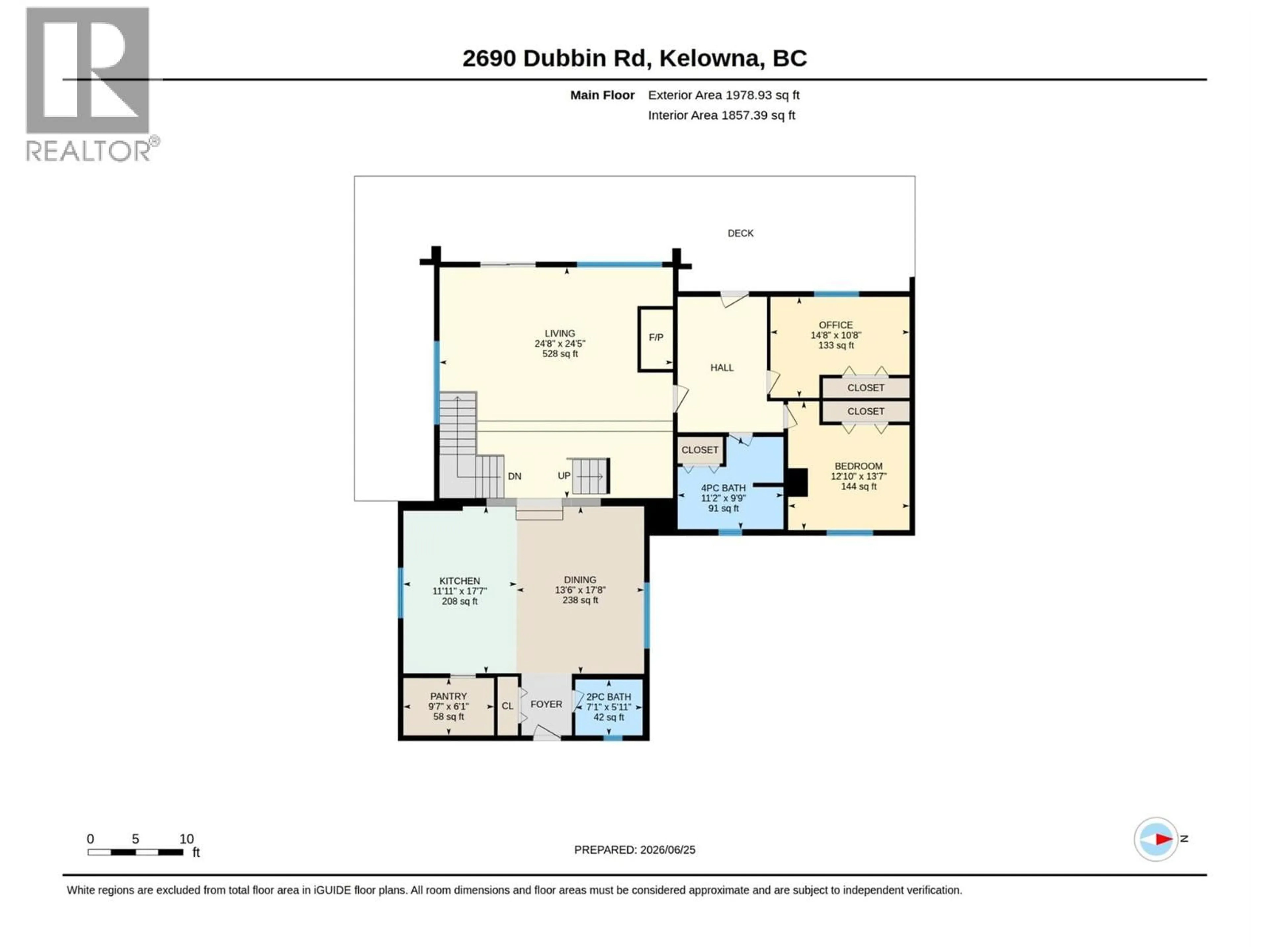 Floor plan for 2690 DUBBIN ROAD, Kelowna British Columbia V1V2B8