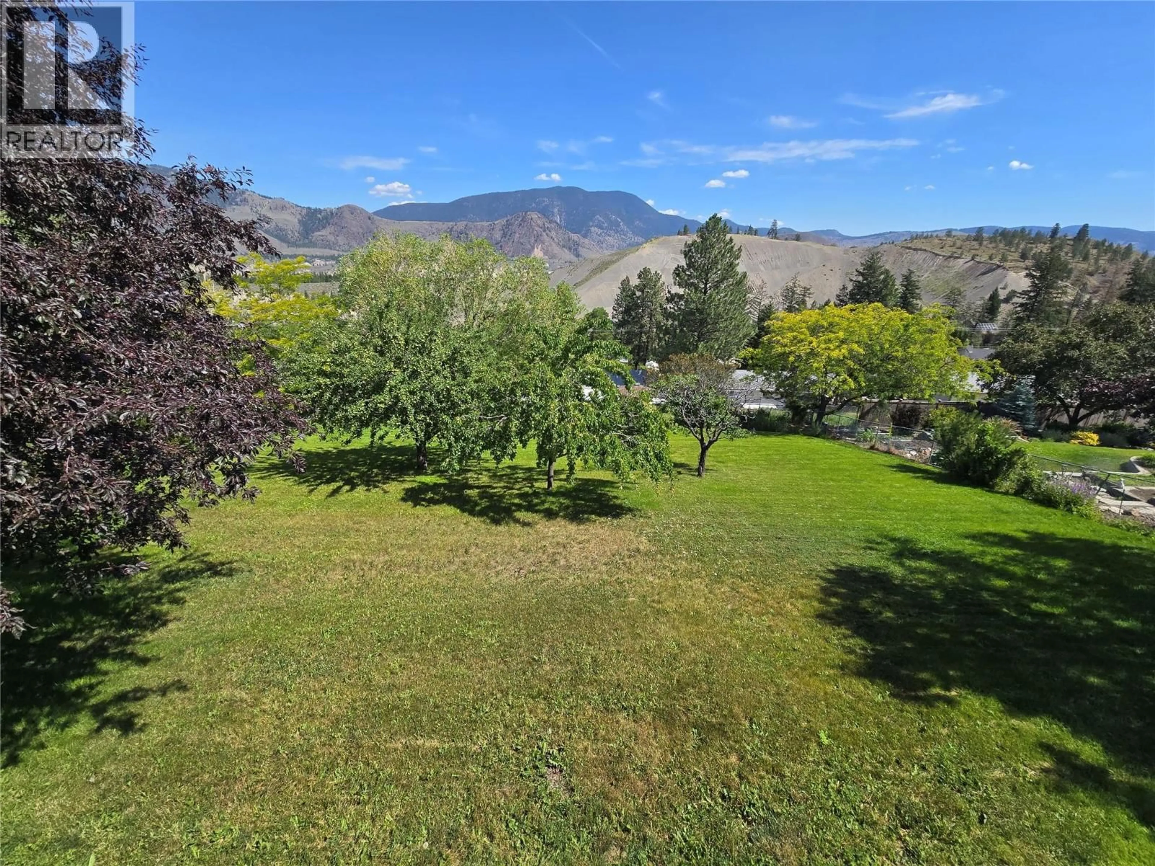A pic from outside/outdoor area/front of a property/back of a property/a pic from drone, mountain view for 1254 CLEARVIEW DRIVE, Kamloops British Columbia V2C5E5
