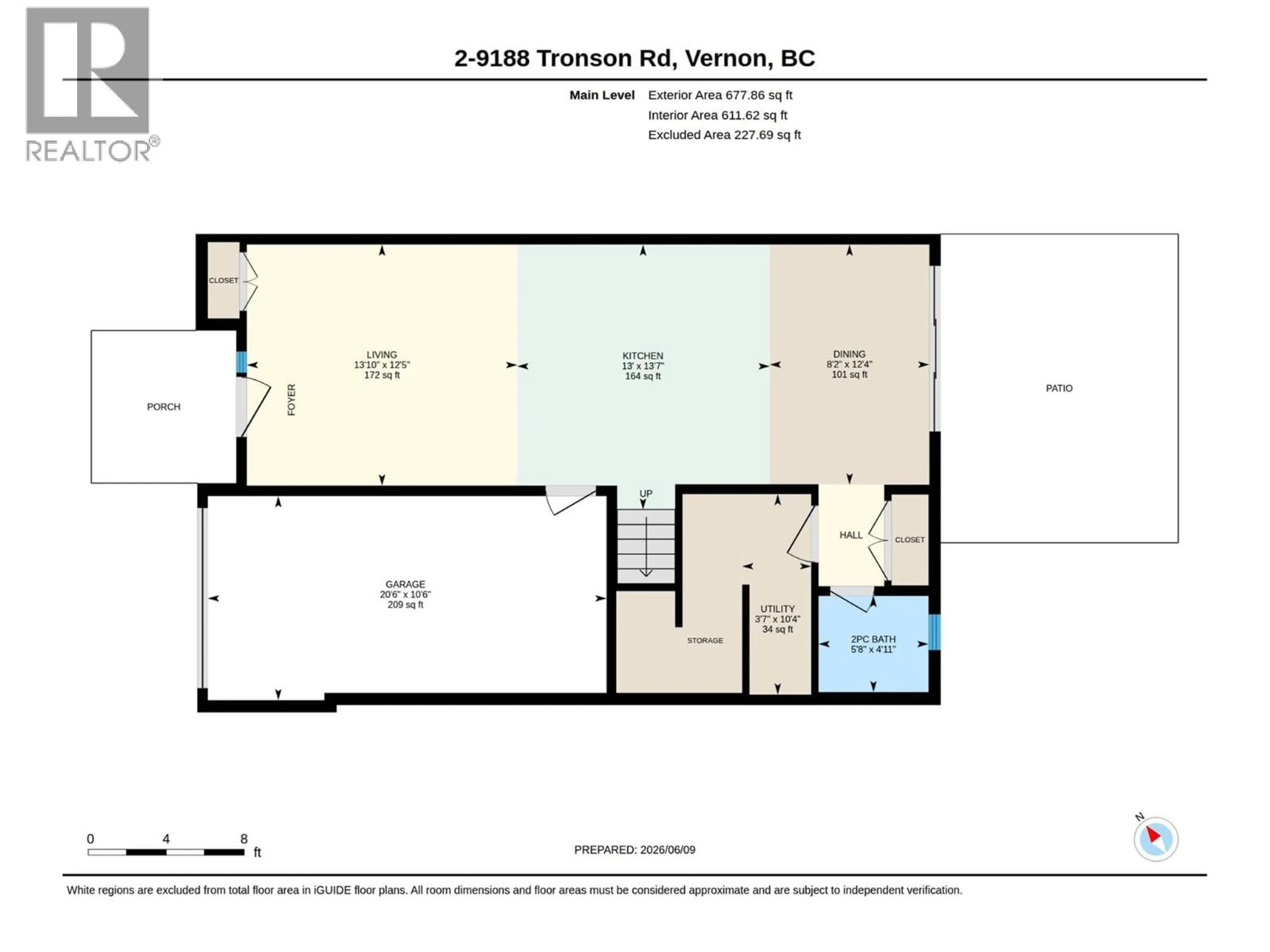Floor plan for 1 - 9188 TRONSON ROAD, Vernon British Columbia V1H1E2