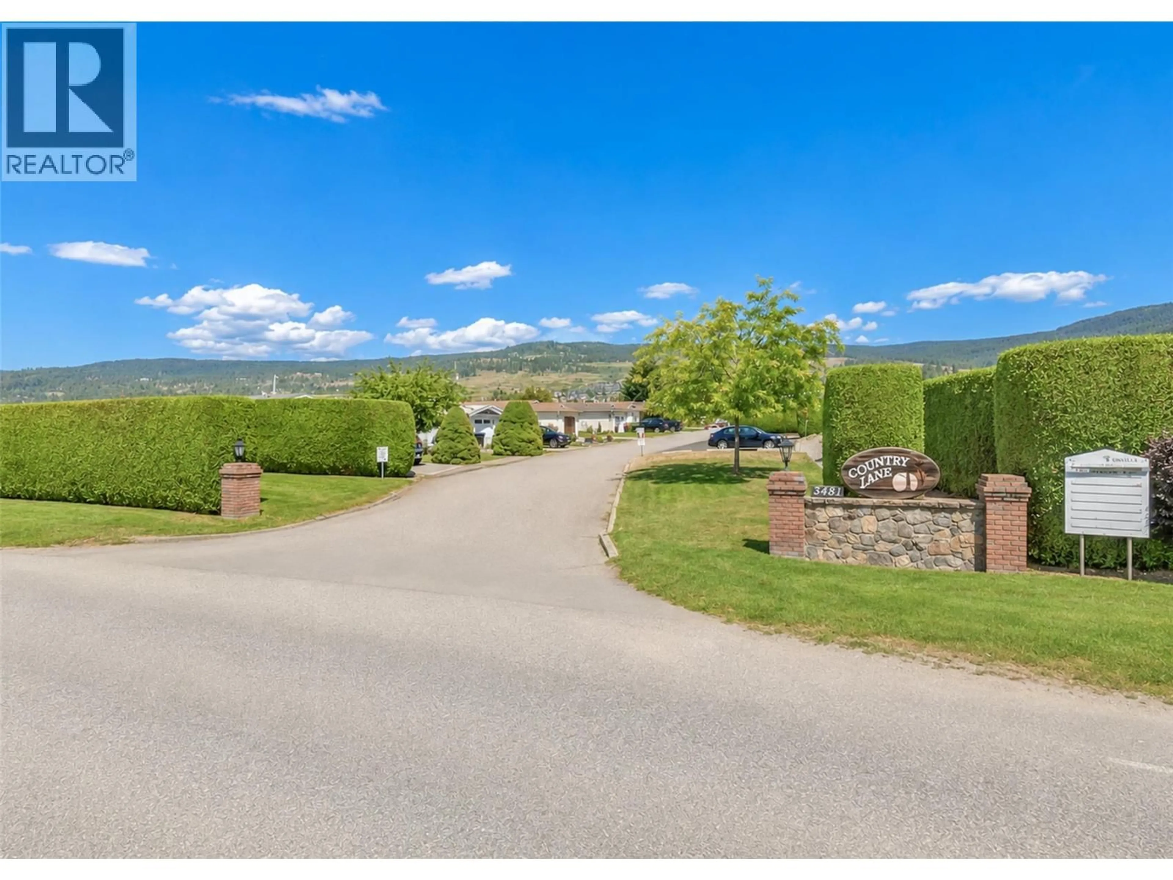 A pic from outside/outdoor area/front of a property/back of a property/a pic from drone, mountain view for 18 - 3481 OLD VERNON ROAD, Kelowna British Columbia V1X6Z6