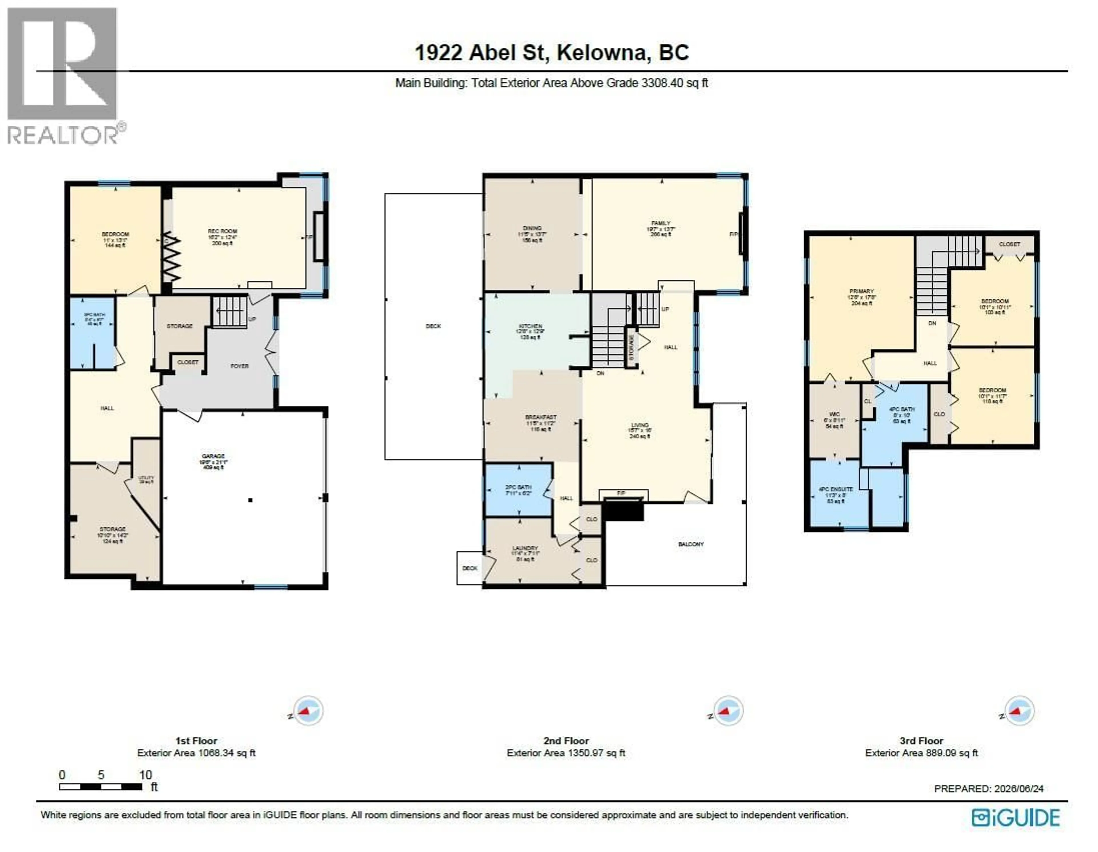 Floor plan for 1922 ABEL STREET, West Kelowna British Columbia V1Z3C8