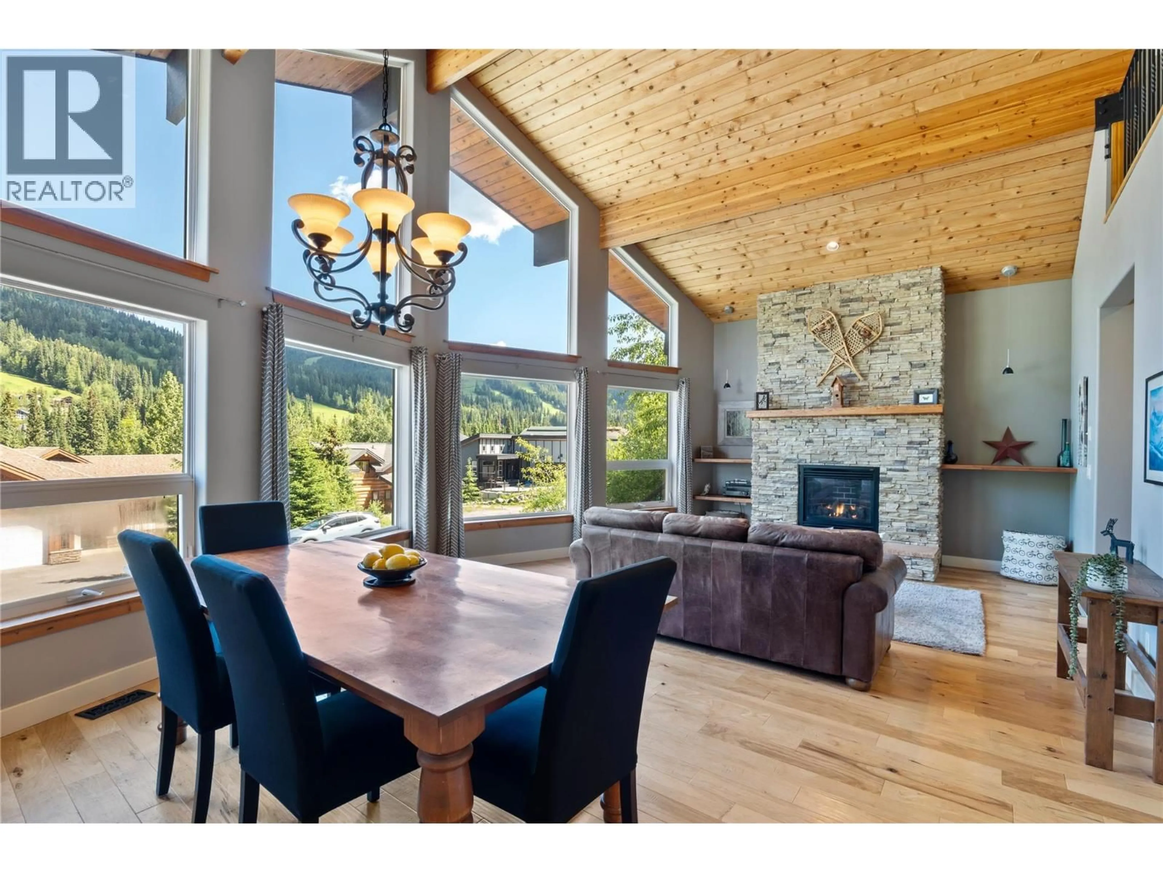 Open concept kitchen, wood/laminate floor for 2429 FAIRWAYS DRIVE, Sun Peaks British Columbia V0E5N0
