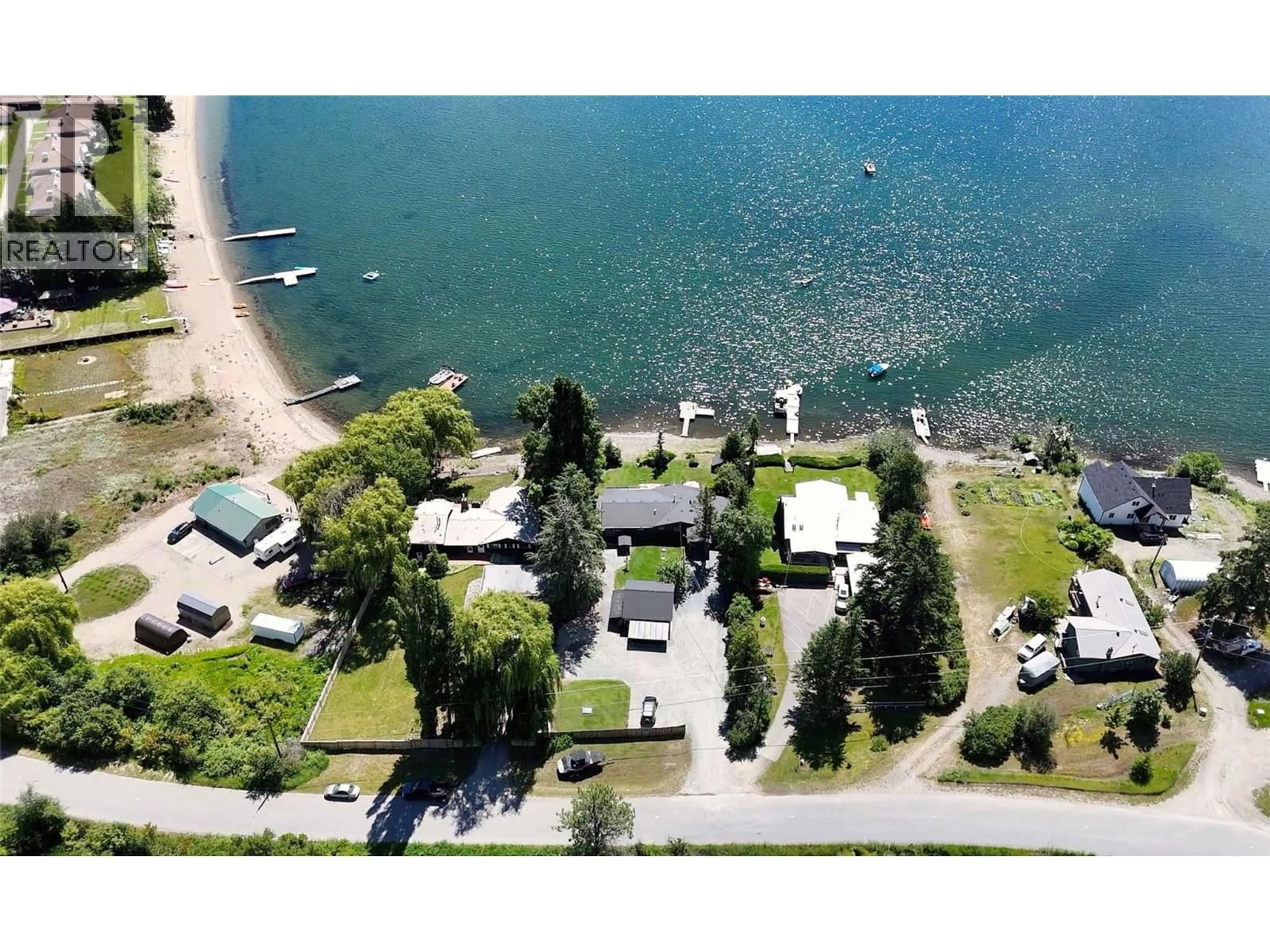 A pic from outside/outdoor area/front of a property/back of a property/a pic from drone, water/lake/river/ocean view for 1475 LITTLE SHUSWAP LAKE ROAD, Chase British Columbia V0E1M2
