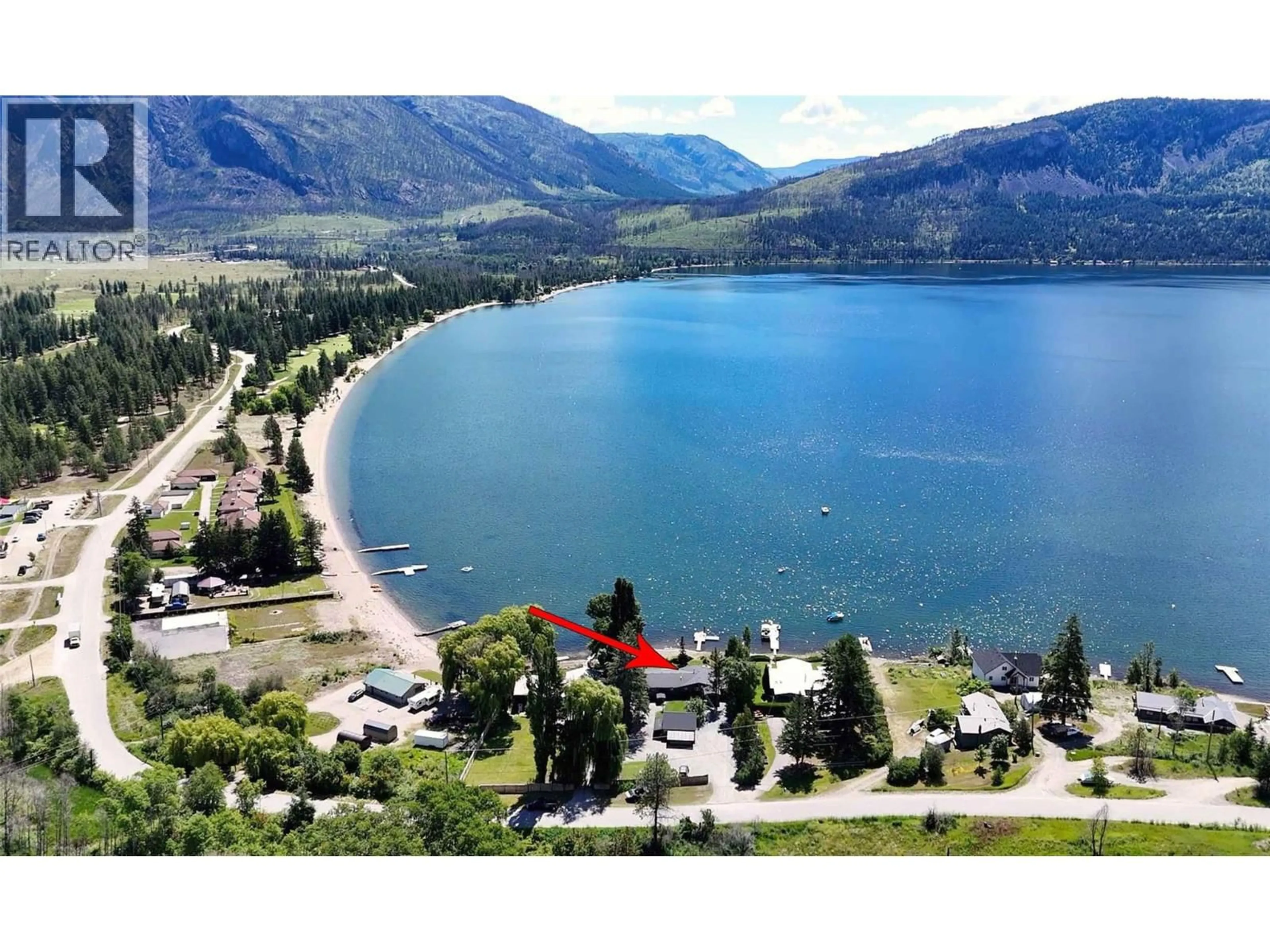 A pic from outside/outdoor area/front of a property/back of a property/a pic from drone, water/lake/river/ocean view for 1475 LITTLE SHUSWAP LAKE ROAD, Chase British Columbia V0E1M2